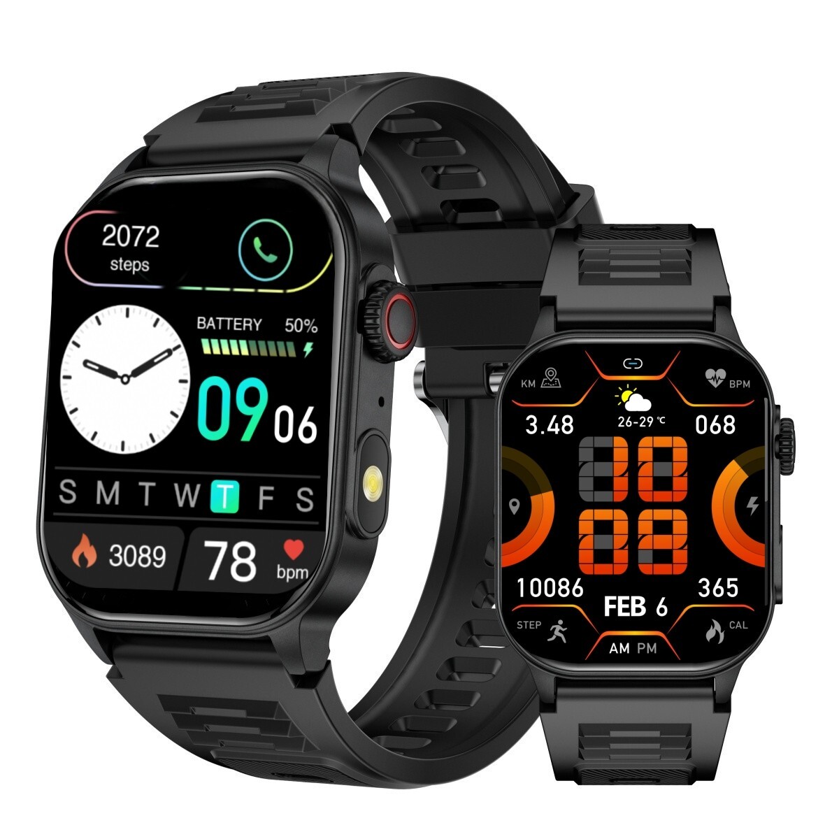 🔥Smart Watch Men Call Sports Fitness Health Tracker Heart Rate Waterproof Boxed