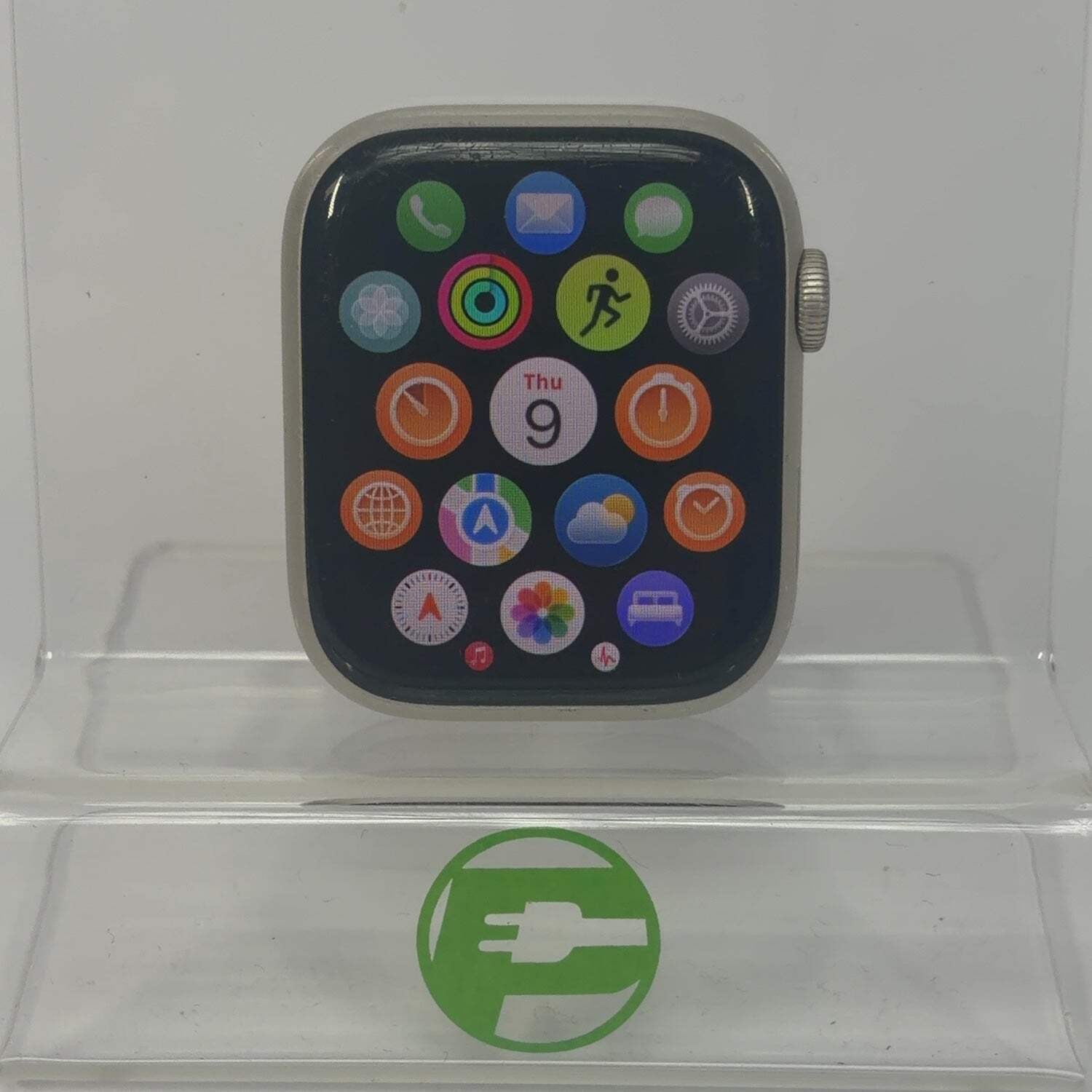 GPS Only Apple Watch Series 8 45MM Starlight Aluminum MNP93LL/A Face Only