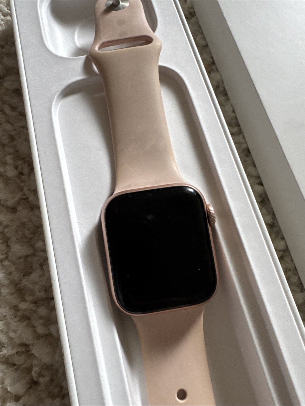 Apple Watch Series 6, 38mm Aluminum Case, GPS, Rose Gold with Box model A2291