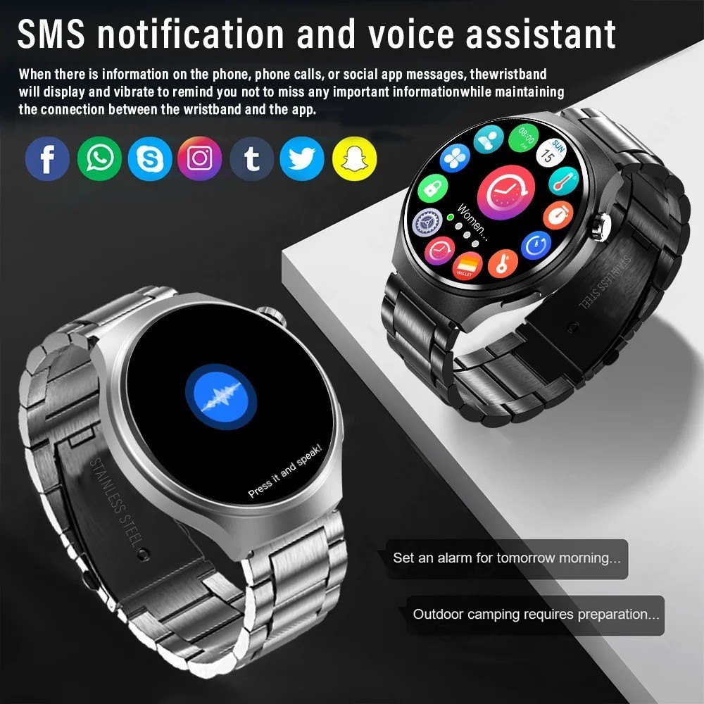 🔥Military Smart Watch for Men(Call Receive/Dial)Rugged Tactical Fitness Tracker