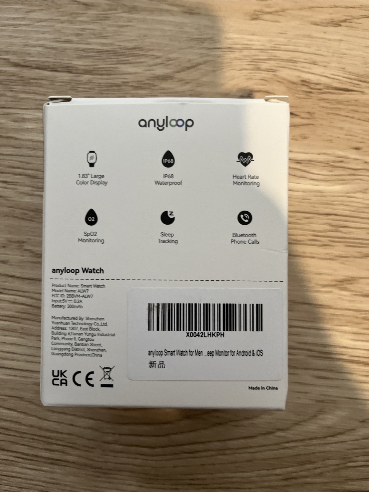 Anyloop Watch Answer/Make Call… 1.83” HD Watch Unisex Compatible Andriod IOS