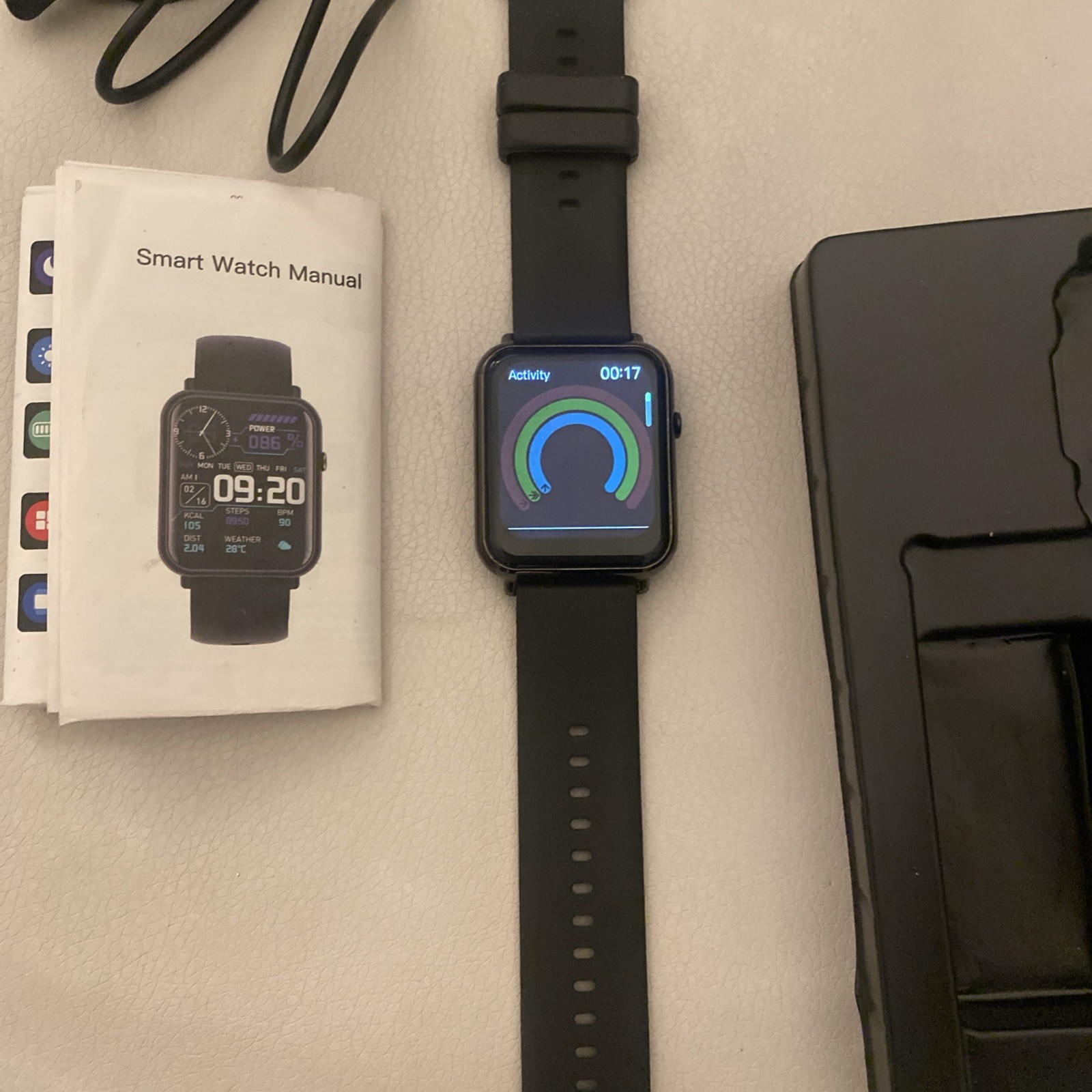 Smart Watch Black iPhone Android Compatible Bluetooth Free Ship!