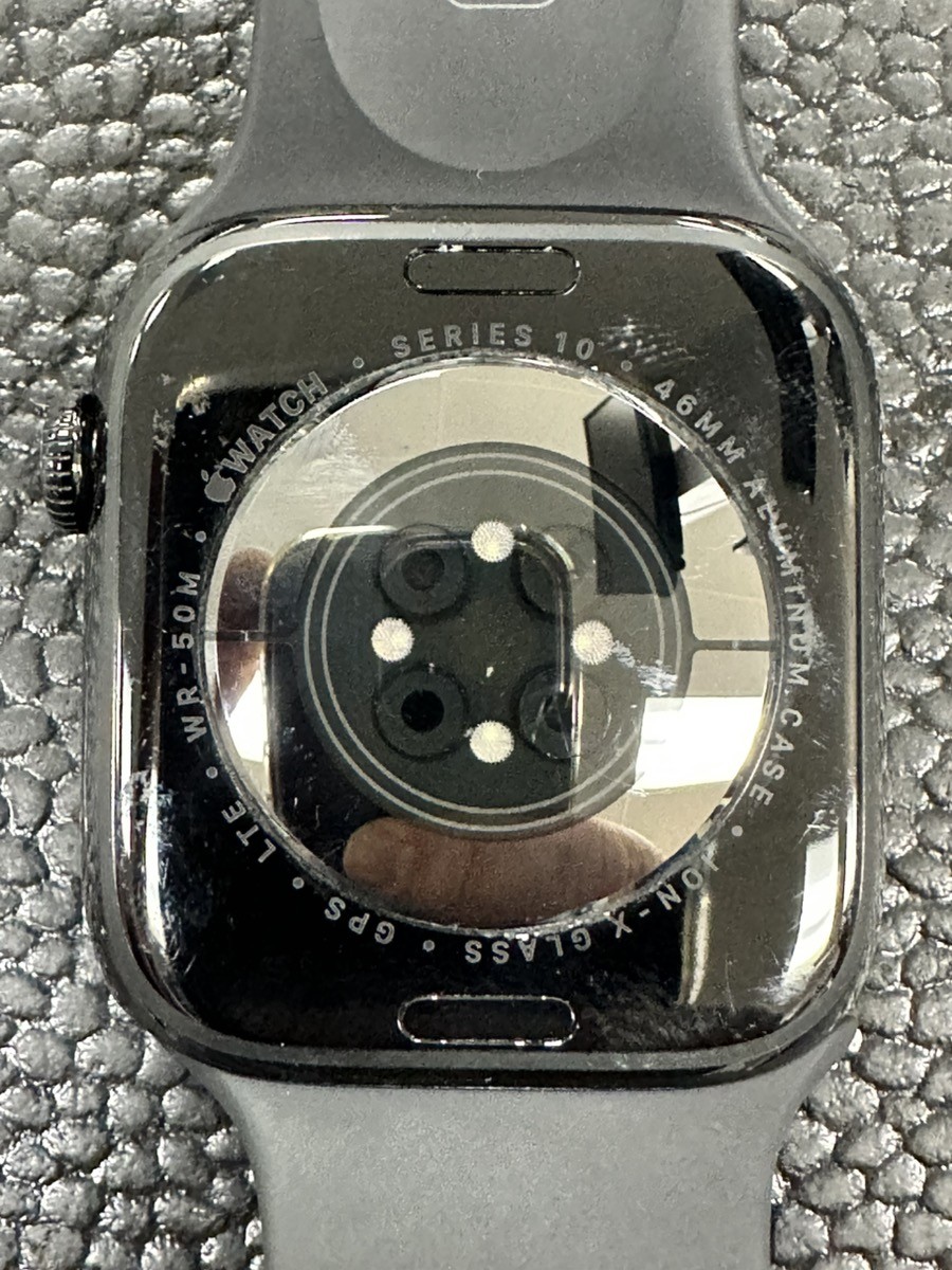 Apple Watch Series 10 – 46MM – Jet Black Aluminum Black Sport Band – (PD1118190)