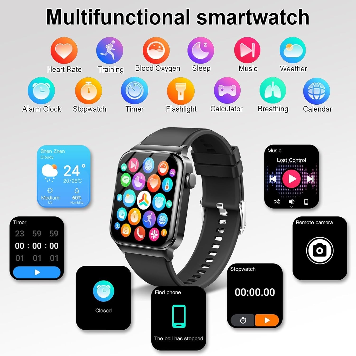 Women’s Smart Watch Bluetooth SmartWatch For Apple iPhone iOS and Android