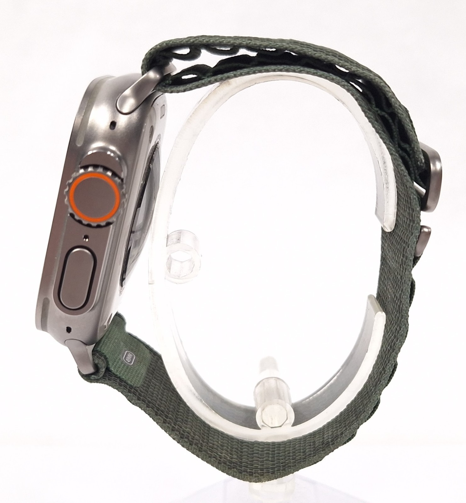 Apple Watch Ultra MQEW3LL/A A2622 49mm Titanium Case W/ Medium Green Alpine Loop