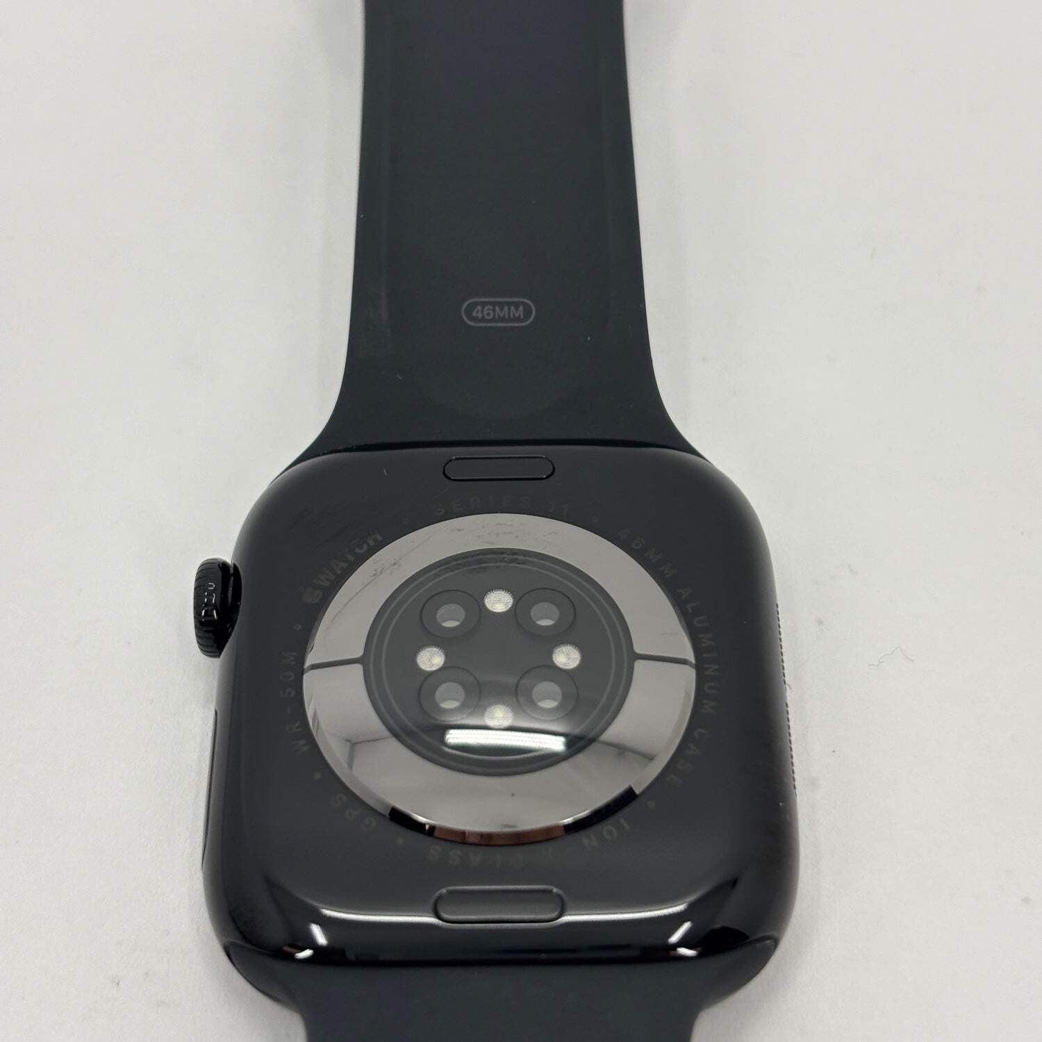 GPS Only Apple Watch Series 11 46MM Jet Black Aluminum Black Sport Band MEUX4LW
