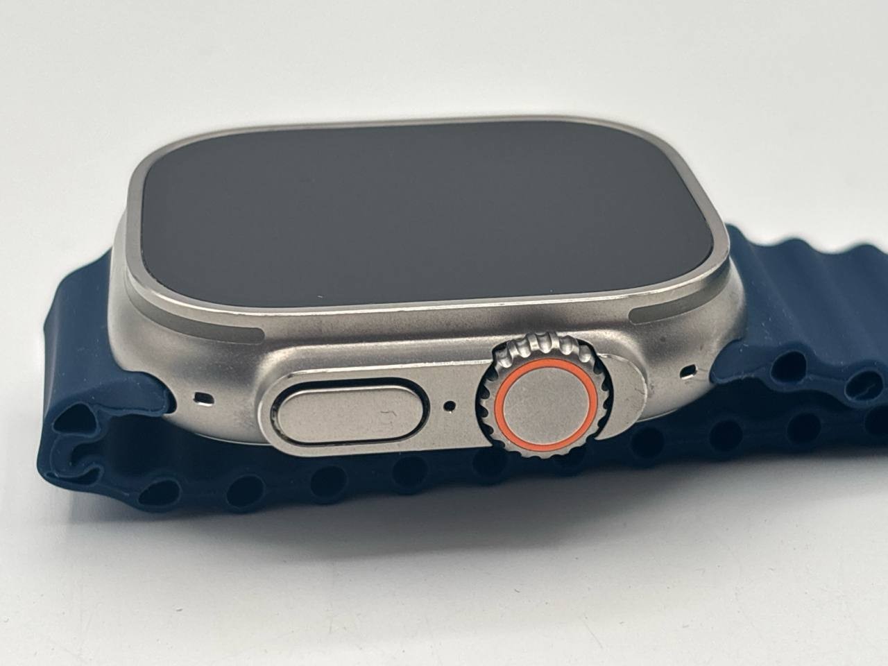 Apple Watch Ultra 2 Natural Titanium Case with Blue Ocean Band – READ
