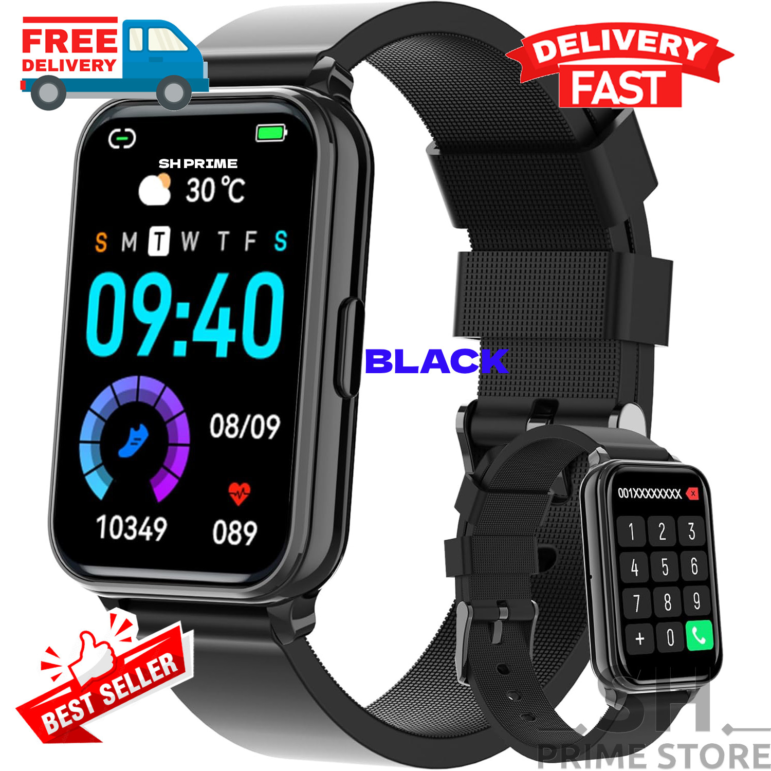 2025 Smart Watch For Men/Women, Waterproof Smartwatch Bluetooth iPhone Samsung