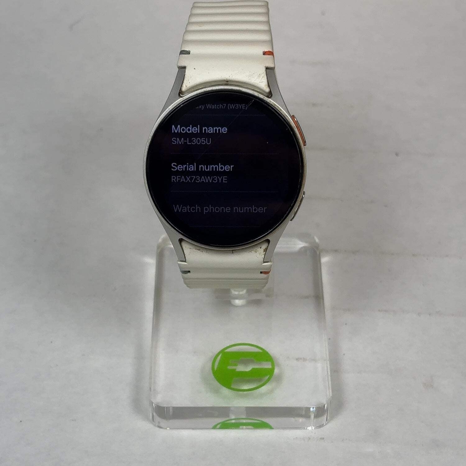 Broken GPS Only Samsung Galaxy Watch7 Aluminum Smartwatch SM-L305U Read