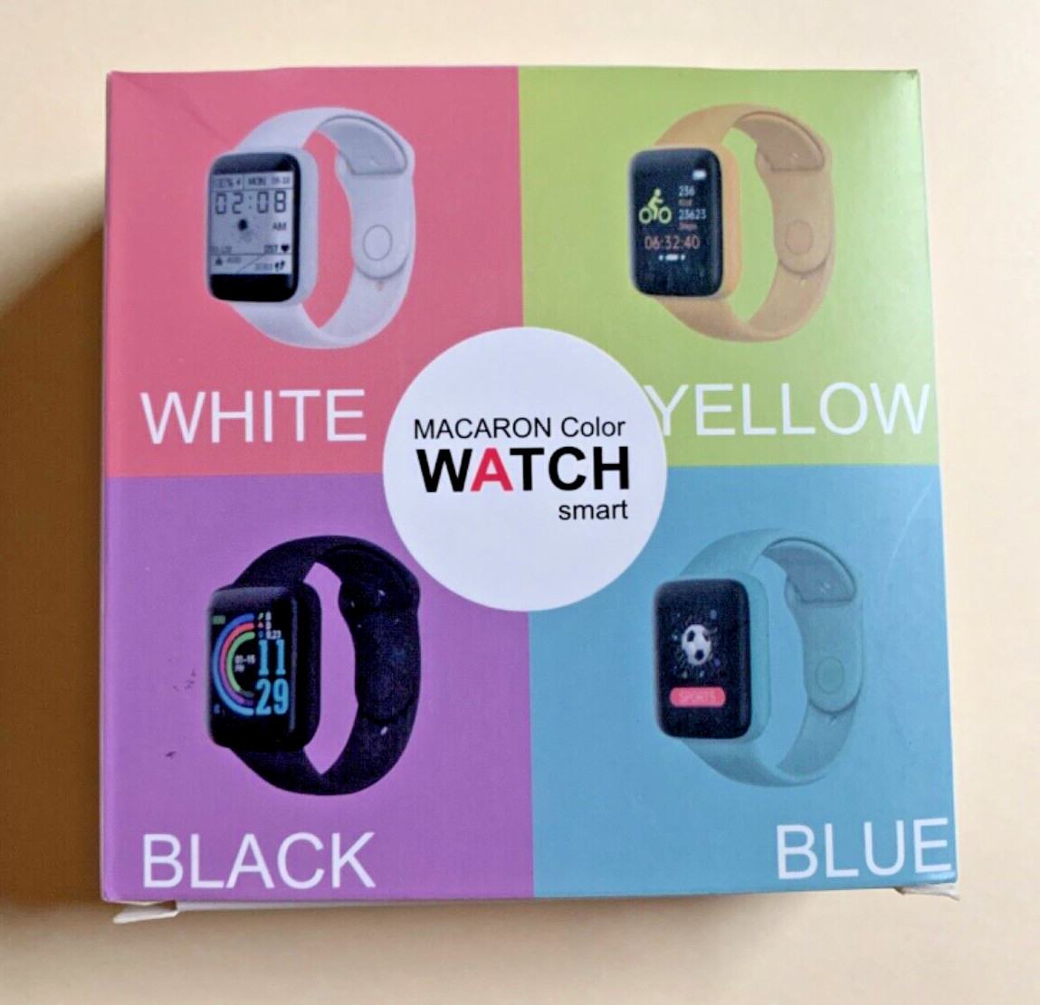 Macaron Color Watch Smart Bracelet RoHS – Black-New, Never Used – Android/iOS