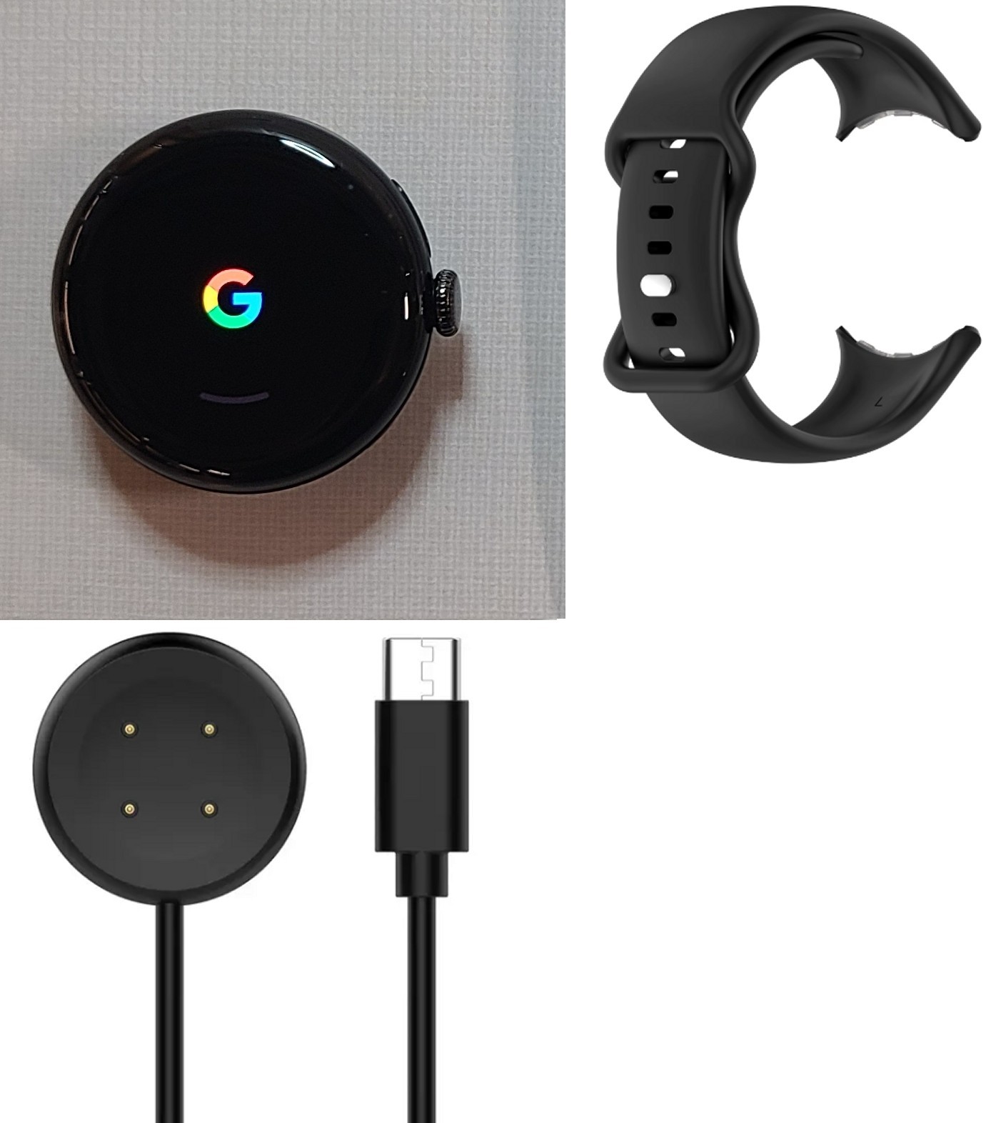 Google Pixel Watch 2 – G4TSL 41mm GPS – Obsidian Black – MODERATE Condition