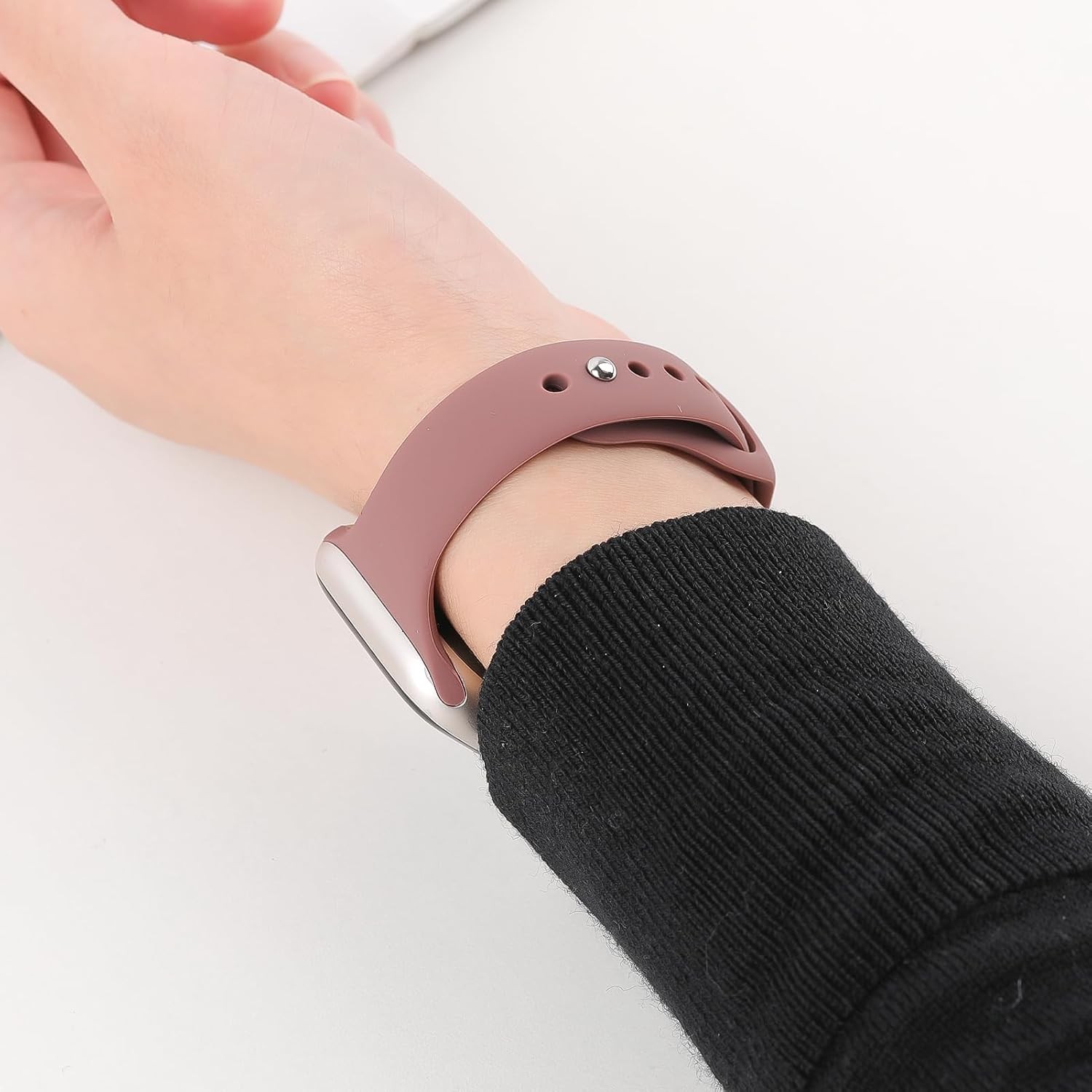 6 Pack Silicone Case for Apple Watch 38mm 40mm 41mm 42mm 44mm Slim Straps