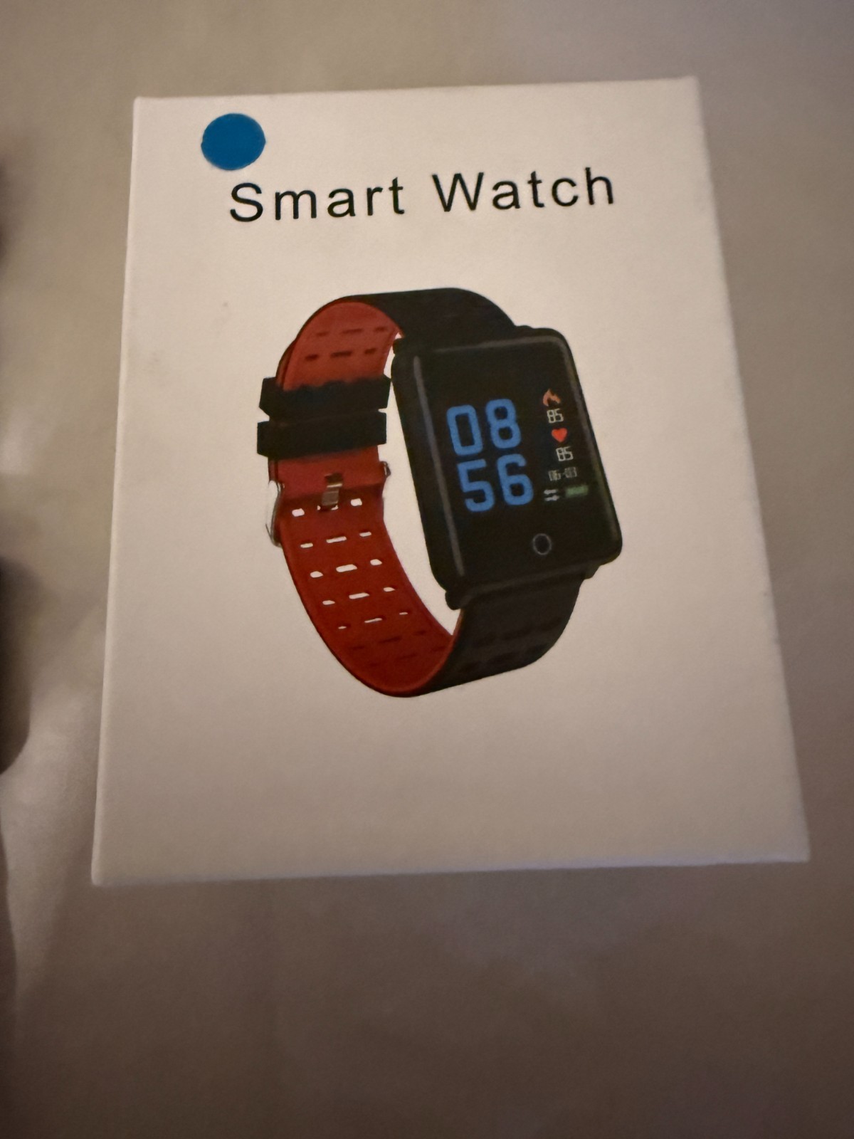 Black Smartwatch with Silicone Band and Touchscreen Display