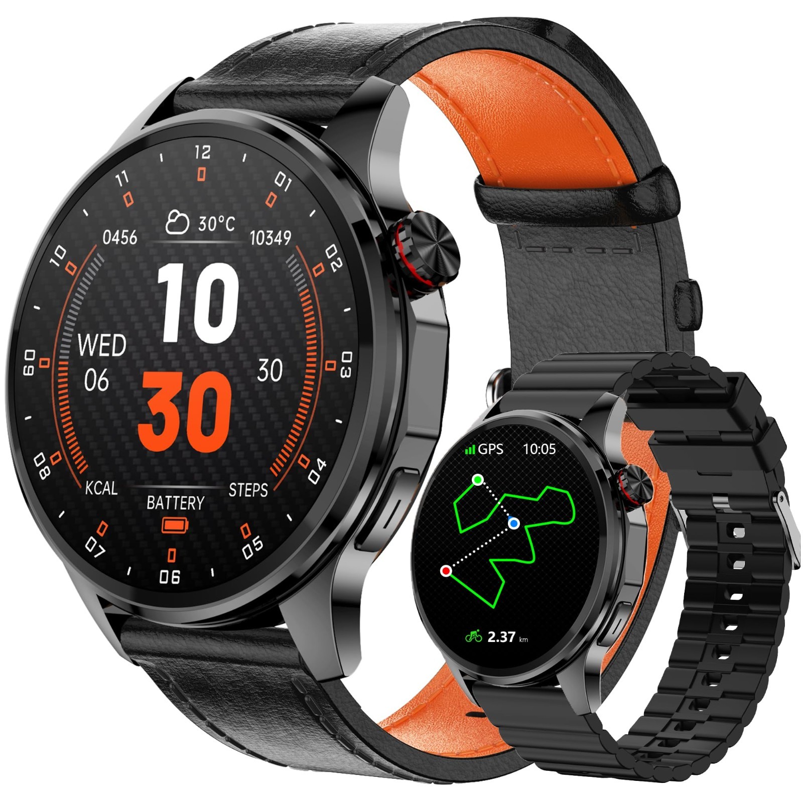 GPS Smartwatch for Men, 1.46″ Fitness Tracker, Call/Text, Health Monitor, 100+ S