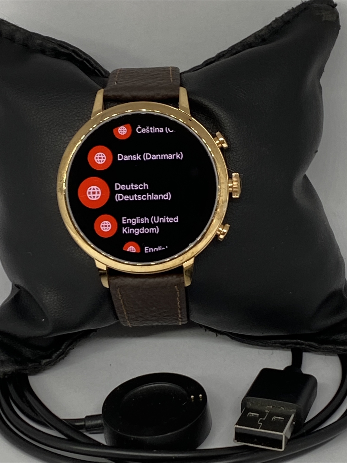 Fossil Gen 4 Authentic Digital Dial Smart Watch Custom Band FTW6018 CR183