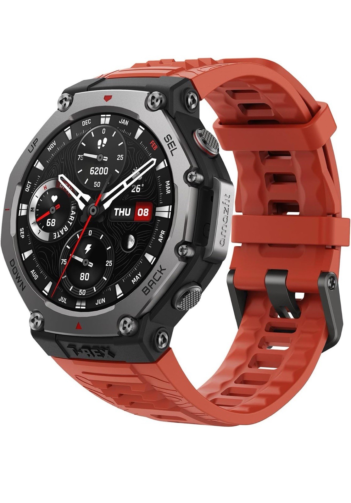 Amazfit T-Rex 3 Rugged/Military Smart Watch, Long Battery Life, Water-Resistant