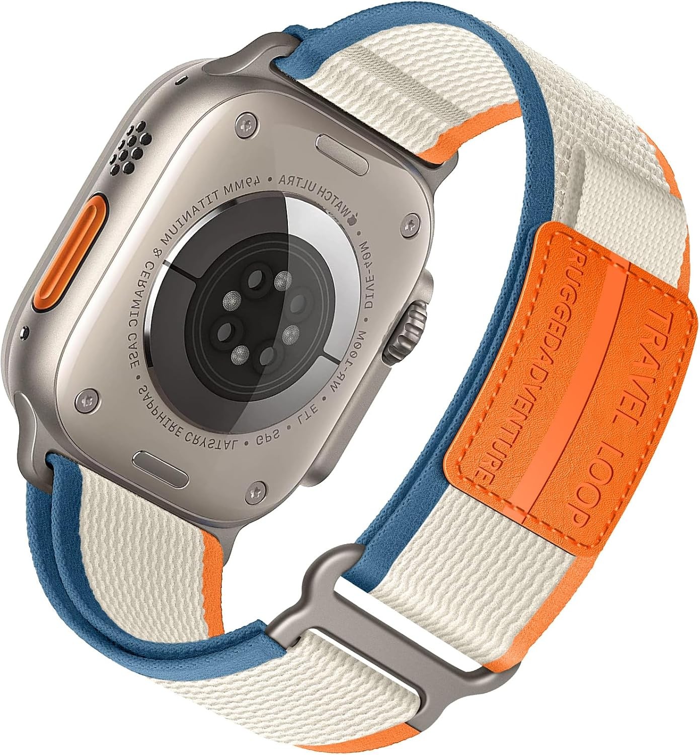 Nylon Strap Compatible with Apple Watch Ultra 49mm, Breathable Sport Band