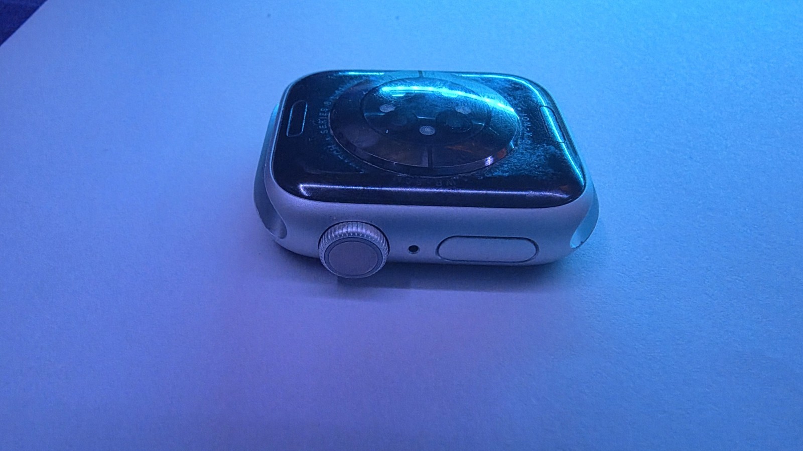 Apple Watch Series 8 GPS Only 41mm Silver Case with Blue Sport Band