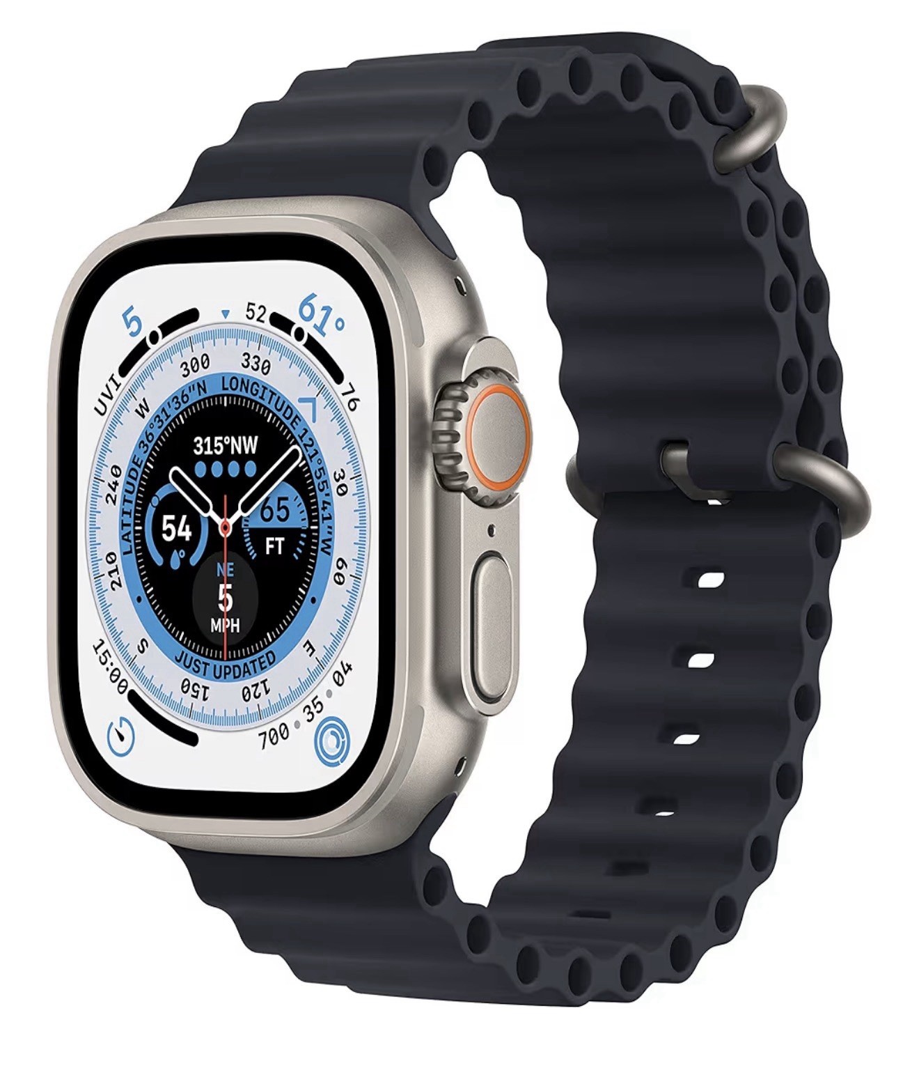 Apple Watch Ultra GPS+Cell 49mm Titanium Case Midnight Ocean Band (Used)