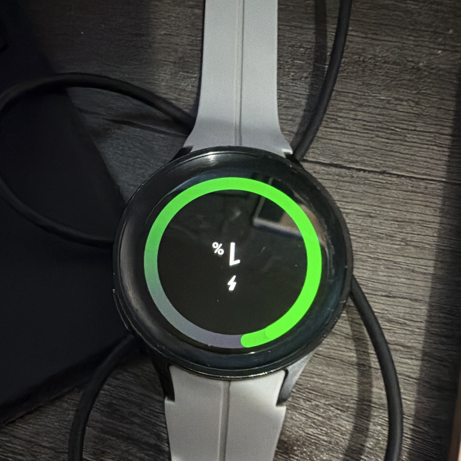 Samsung Galaxy Watch5 Pro 45mm Black Stainless Case White Band 16GB Wear OS