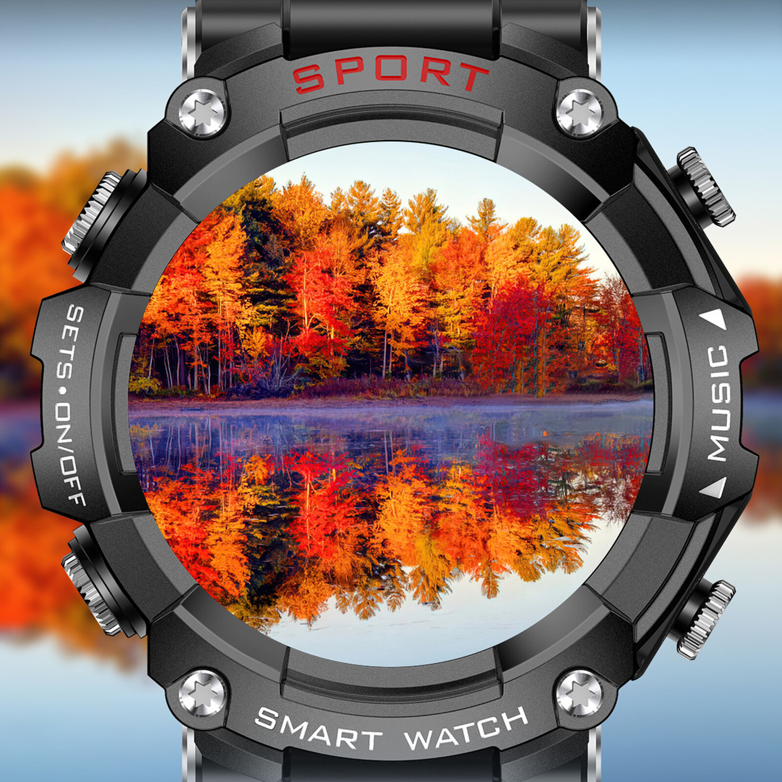 T96 MP3 Exercise Heart Rate Blood Pressure Oximetry Bluetooth Smart Watch