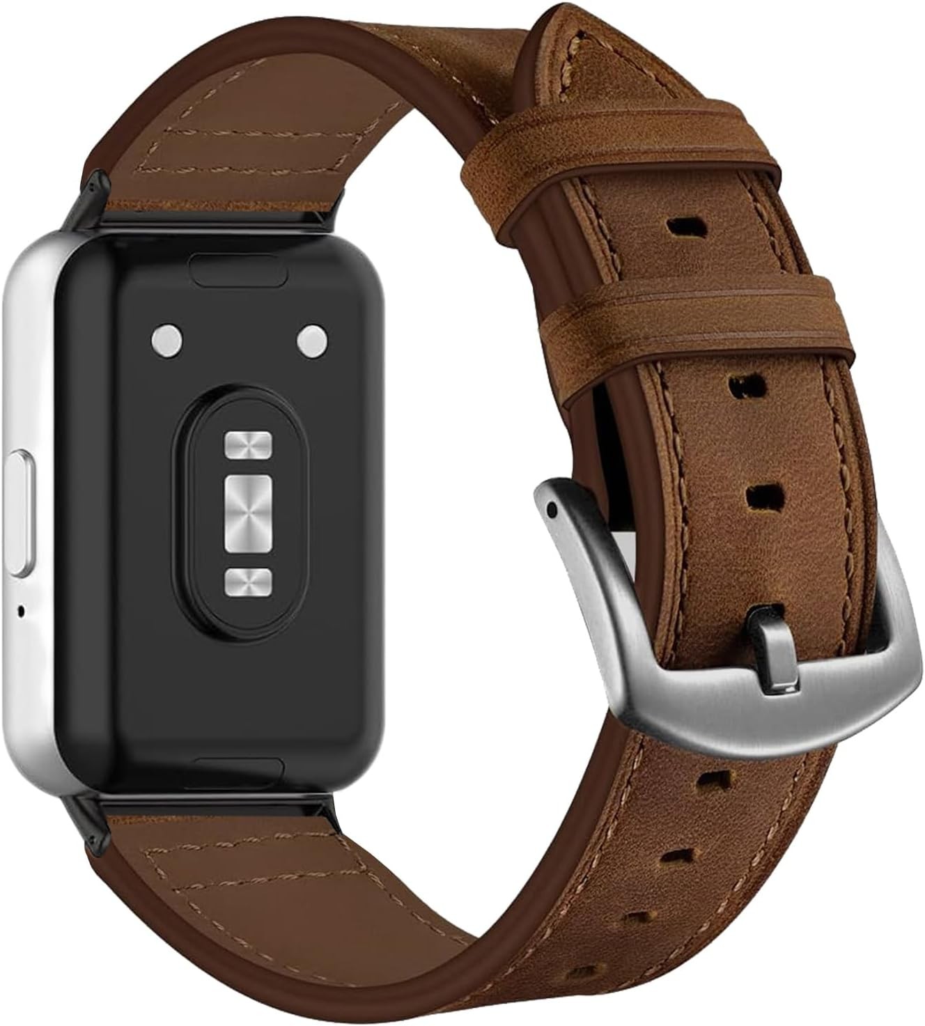 Genuine Leather Strap Compatible with Samsung Galaxy Fit 3 SM-R390