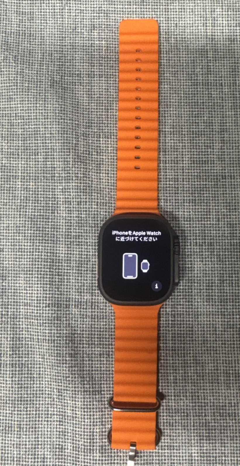 Apple Watch Ultra 2 49mm GPS + Cell Titanium Case w/ Orange Ocean Band MX4P3LW/A