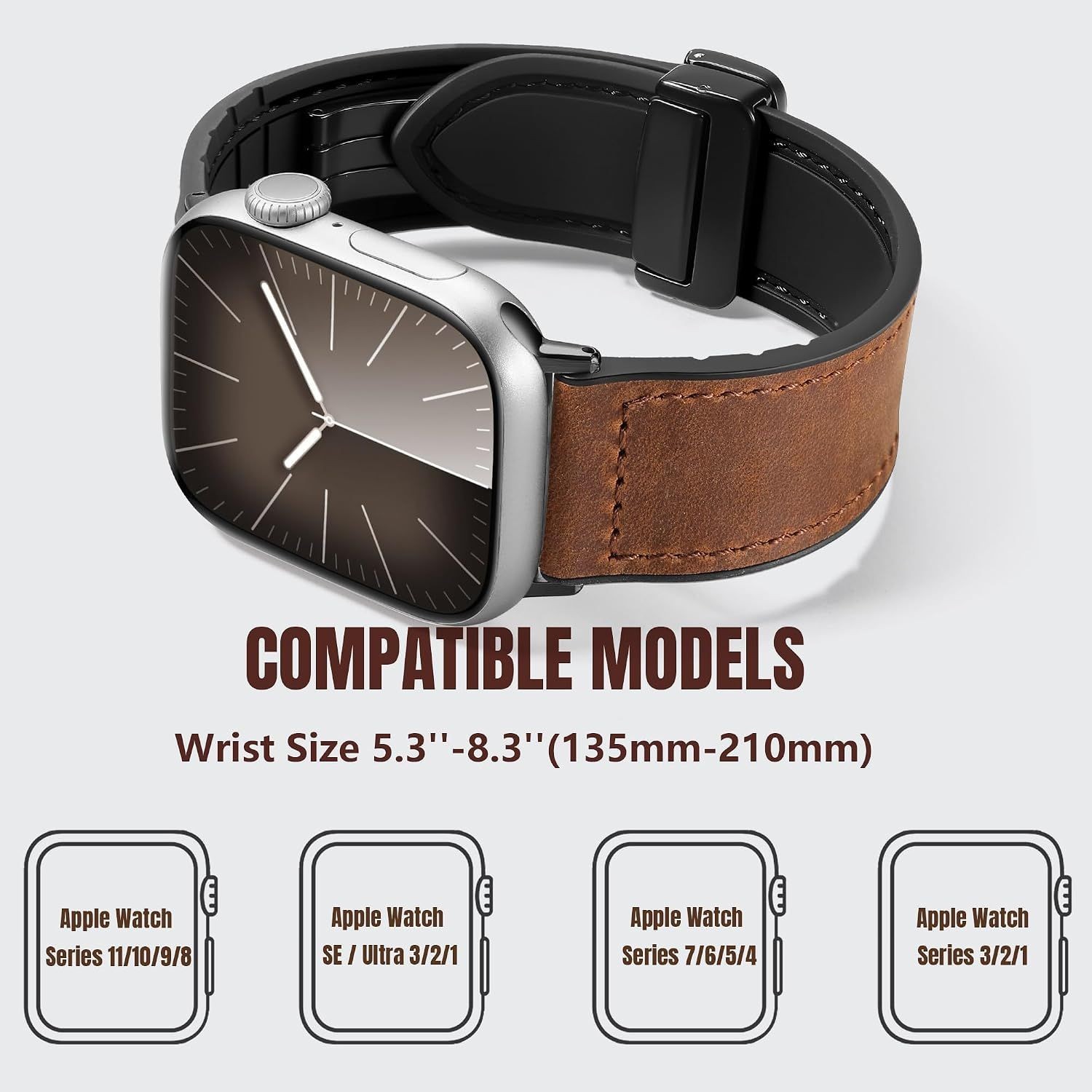 Only Case For Apple Watch 49mm 46mm 45mm 44mm 42mm 41mm 40mm 38mm Leather