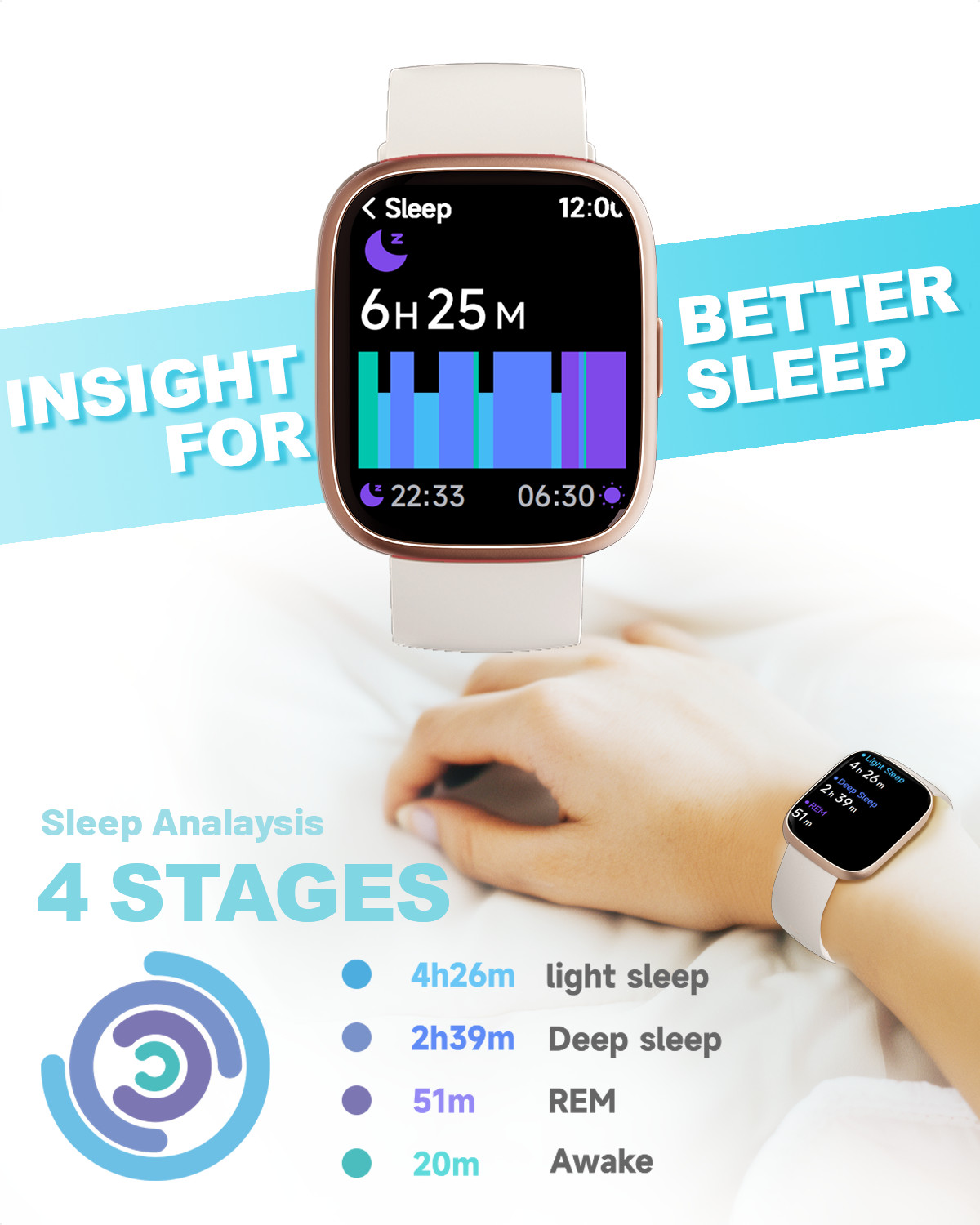 Smart Watch for Women, 1.83” Waterproof Smartwatch, Bluetooth IOS & Android