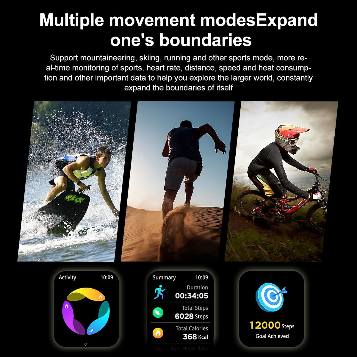 Fanchengzi Smart Watch Earbuds For Men 2.01 Hd Screen Military Watch
