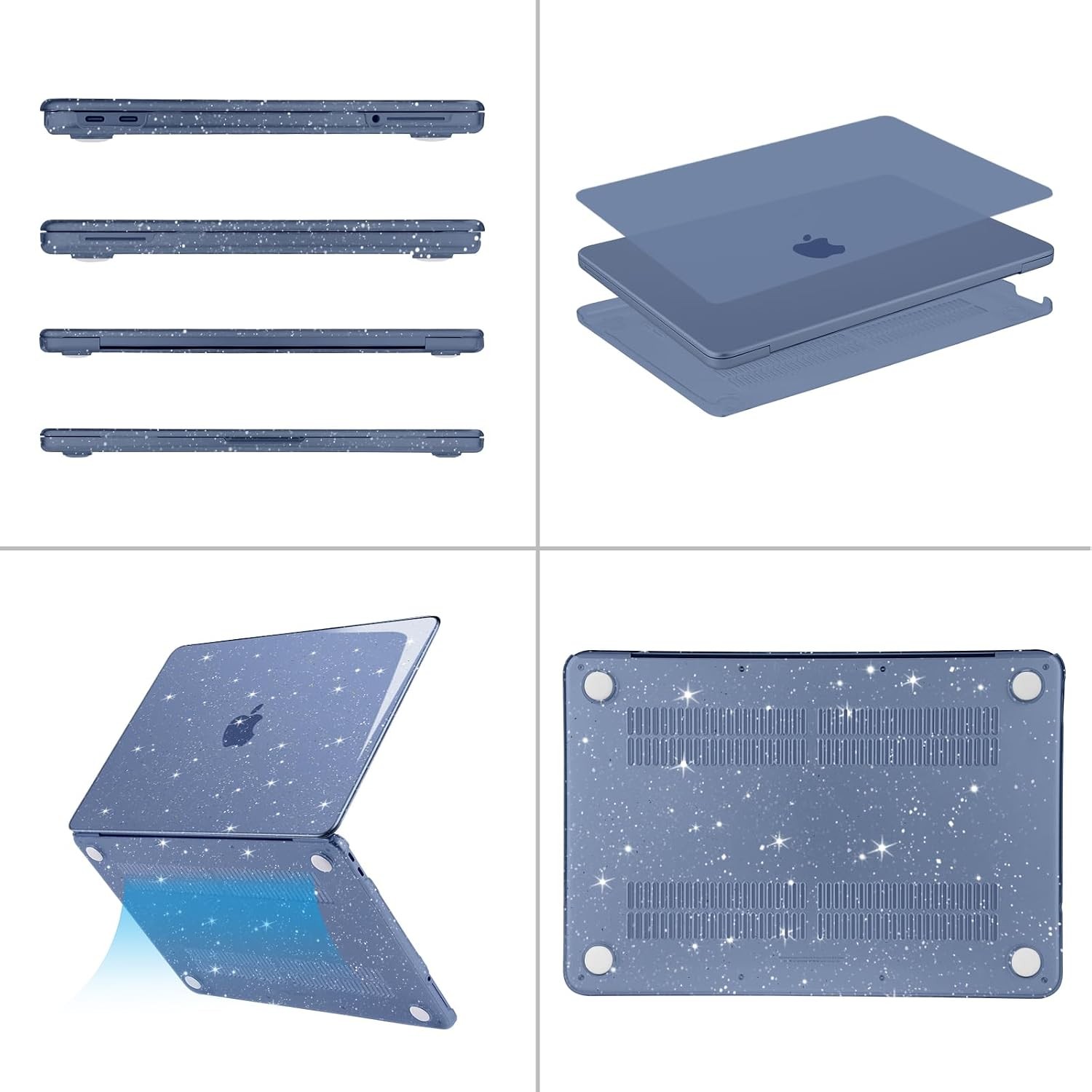 Case For MacBook Neo A3404 13 inch 2026, Crack-Resistant Hard Shell, Indigo