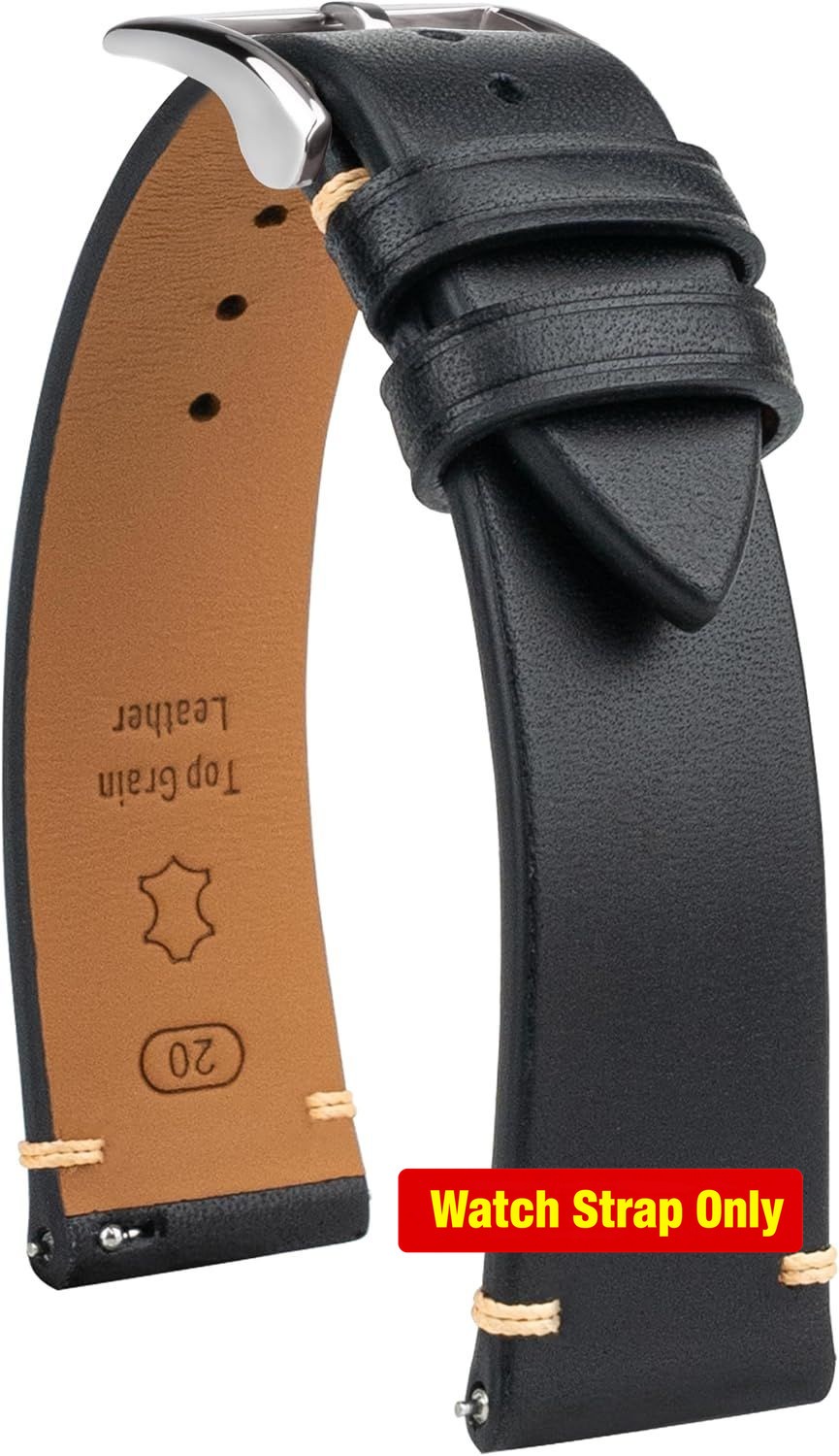 Strap Only For 18mm/19mm/20mm/21mm/22mm Leather Quick Release Vintage