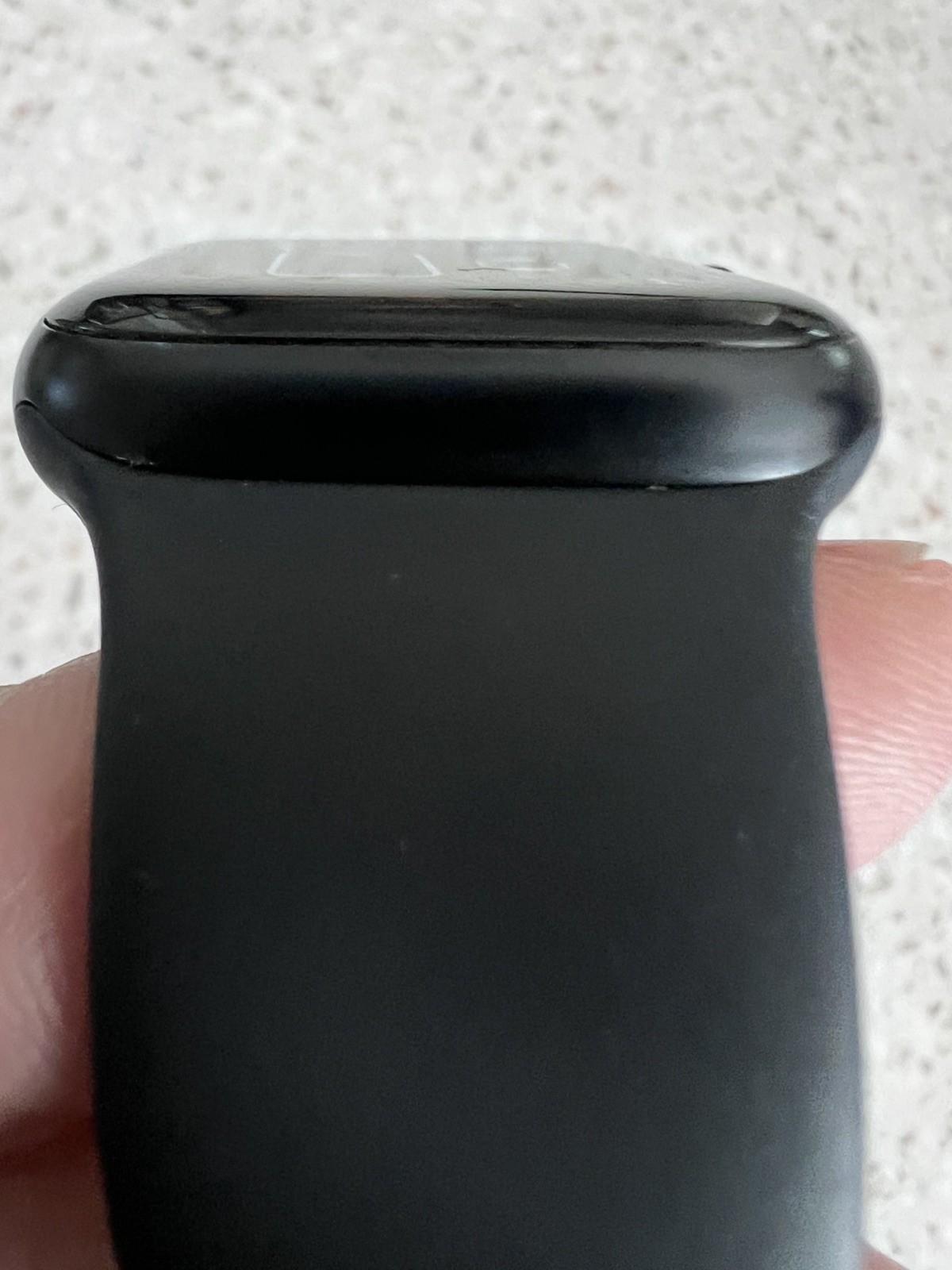 Apple Watch SE 1st Gen 40mm Black Aluminum Silicone Sport Band MKRR3LL/A