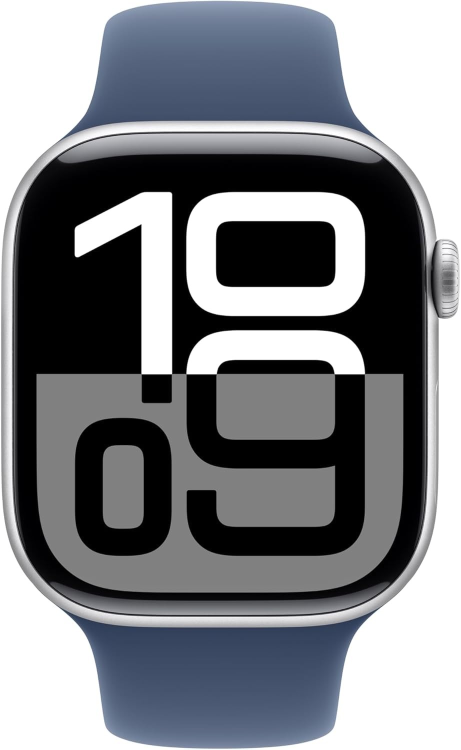 Apple Watch Series 10 46mm GPS Silver Denim Sport Band M/L | MWWM3LW/A