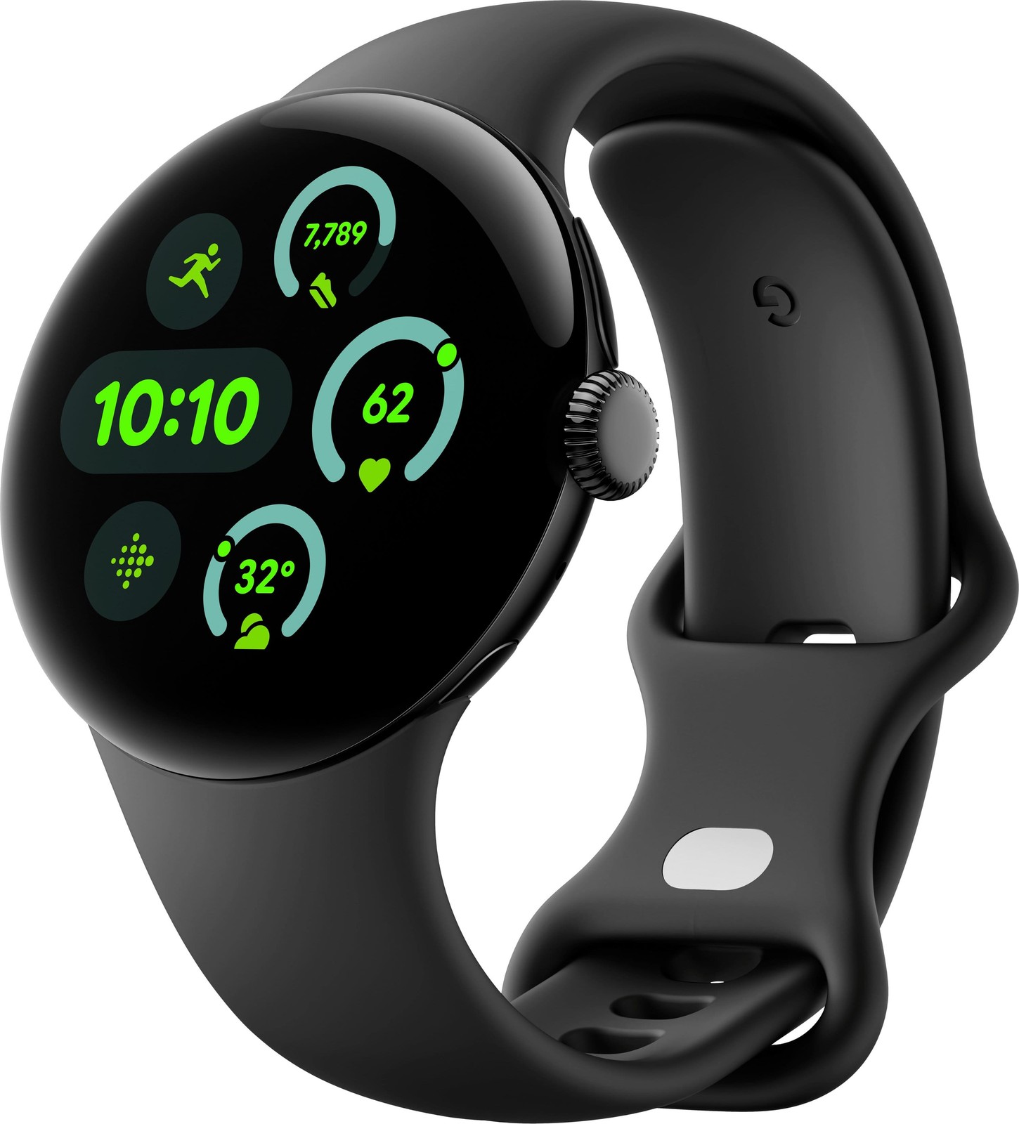 Google Pixel Watch 3 (2024) 45mm (GPS Only, No Cellular) Black Aluminum (Good)