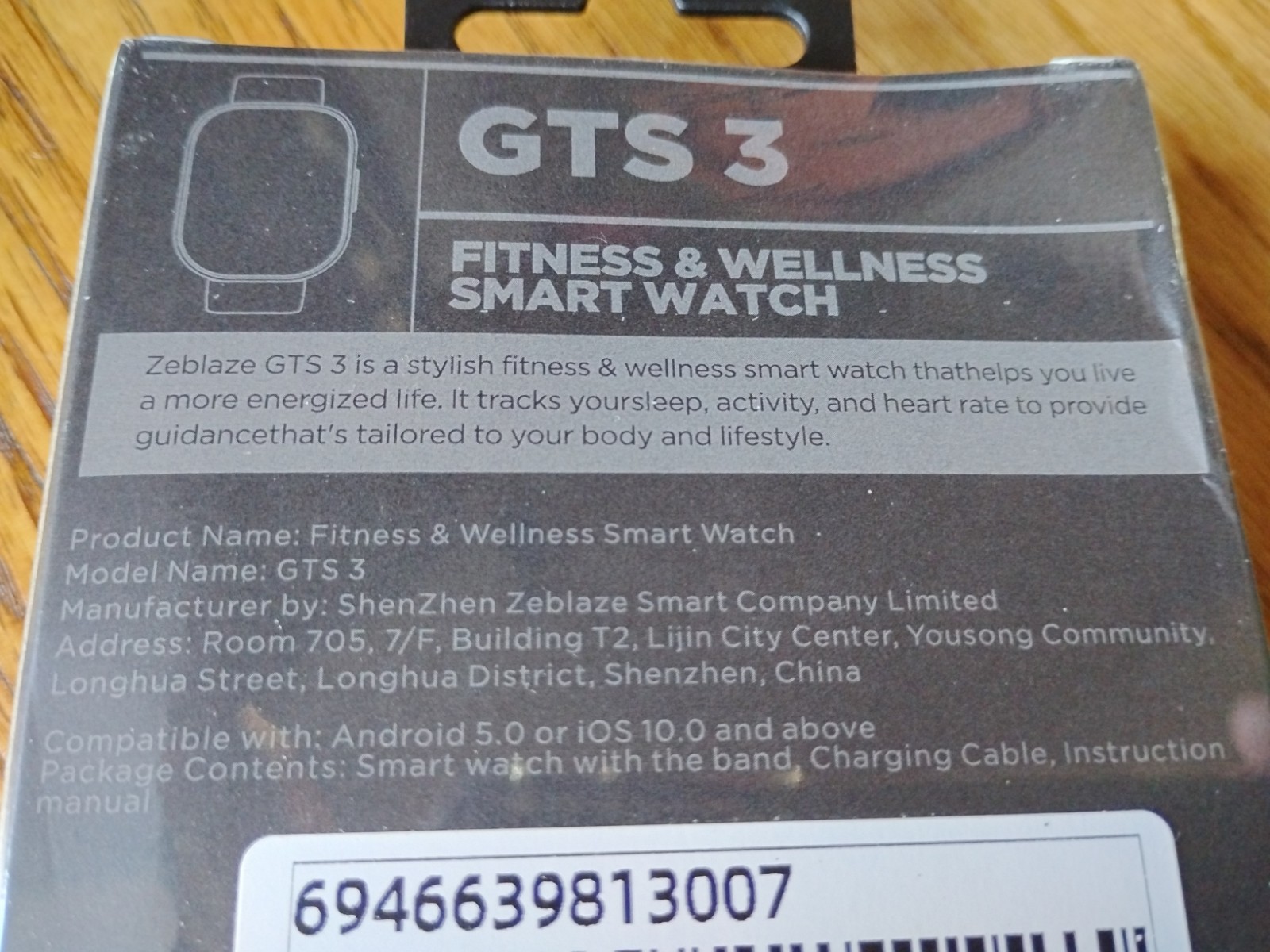 Zeblaze GTS 3 Smart Watch 2.03″, Health Monitoring, Bluetooth Phone Voice Calls