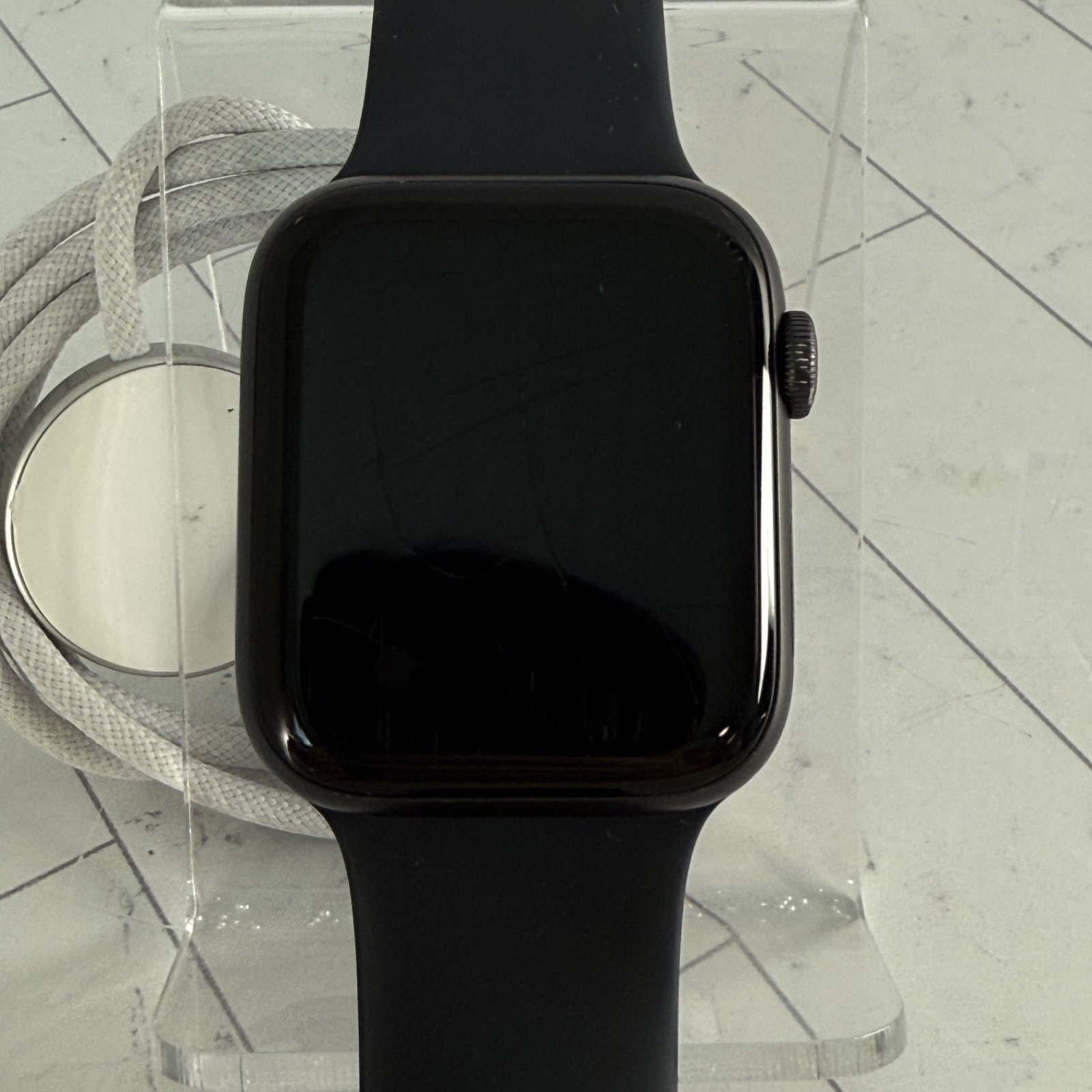 Apple Watch SE 1st Gen 44mm Space Gray A2351 Smartwatch Cellular Unlocked #H244