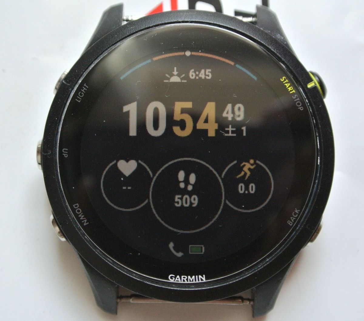 GARMIN Forerunner 255 Music Black Running Watch Accessories Used