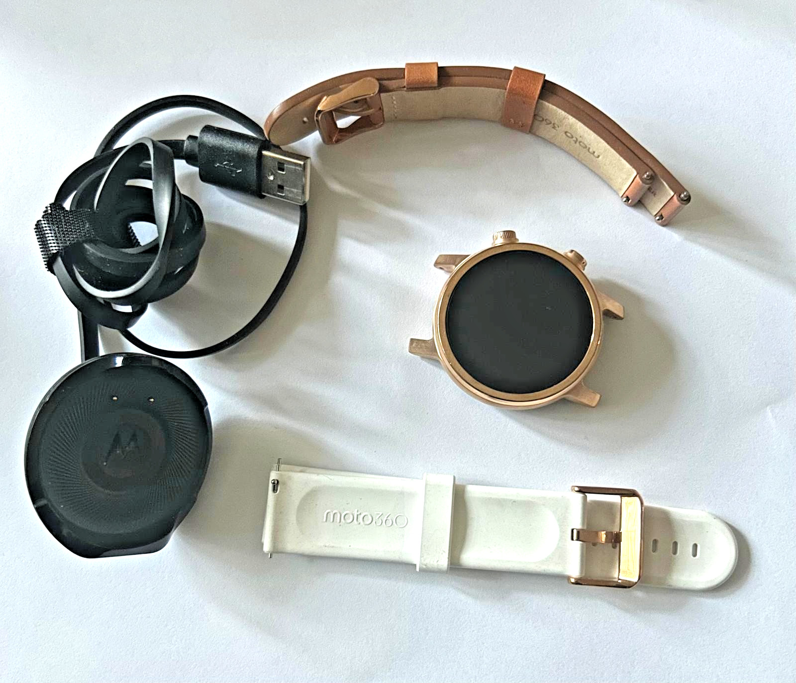 Motorola Moto 360 3rd Gen M350FS19 Rose Gold Smartwatch Wear OS