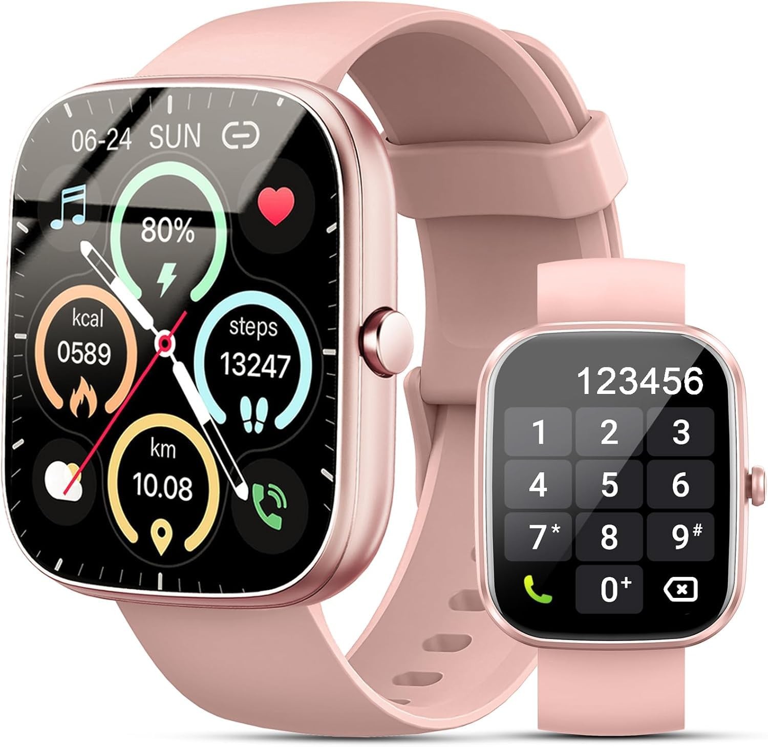 Reloj Inteligente De Pulsera Con Bluetooth Para Mujer Android / iOS iPhone 2026