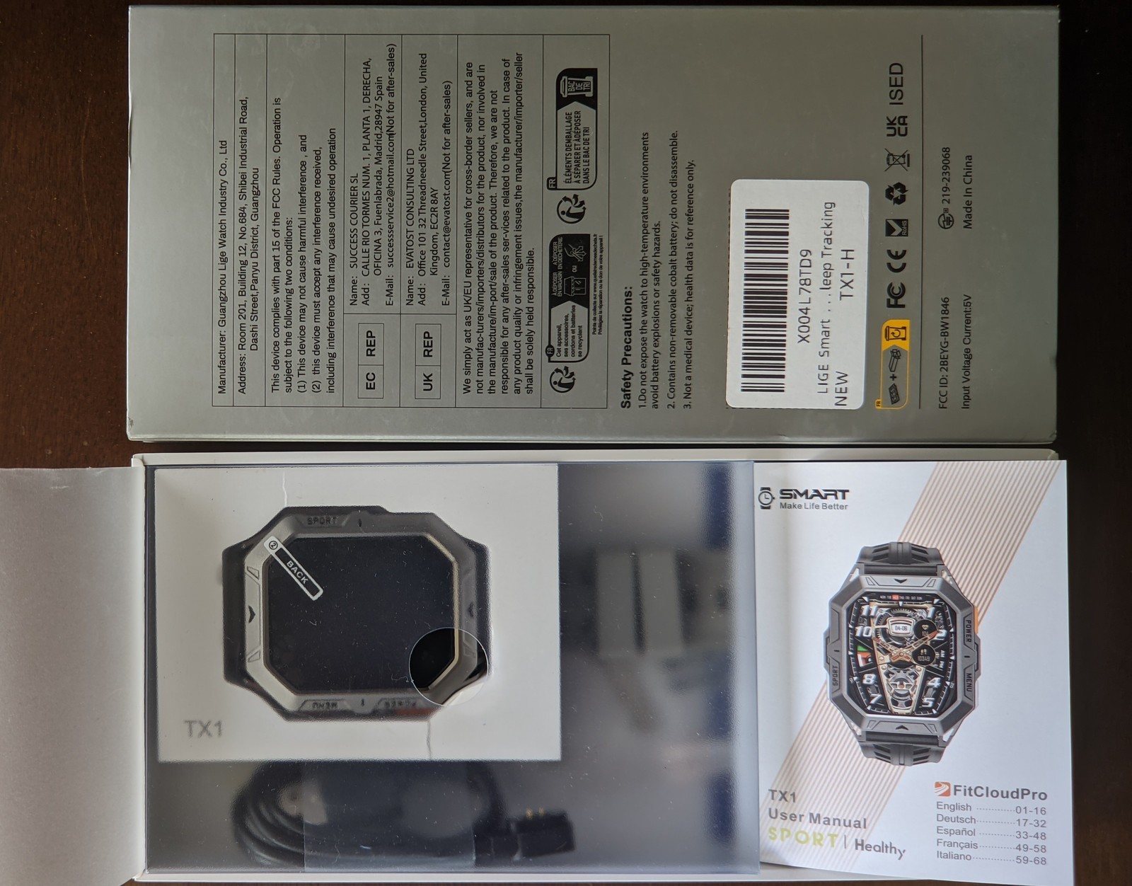 Unique looking Smart Watch 2.13″ AMOLED AOD Waterproof 1000mah Battery BT Calls