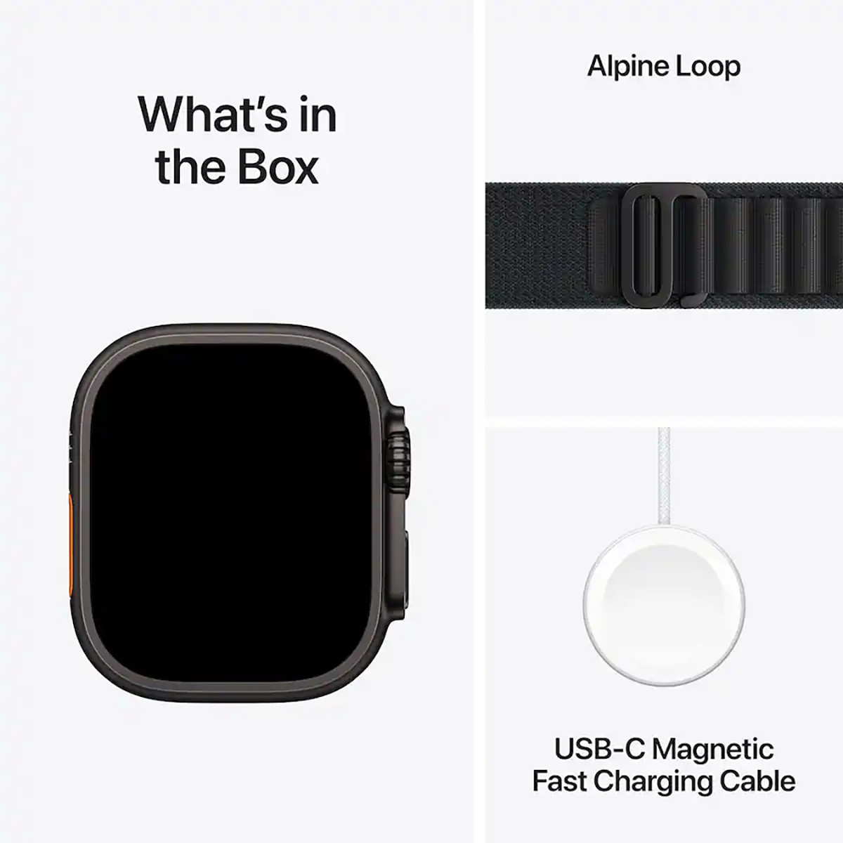 Apple Watch Ultra 3 49mm GPS+Cell Black Titanium w/ Alpine Loop L MF0X4LW/A 2025
