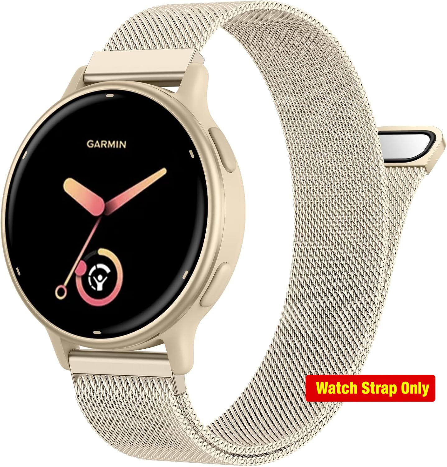 18mm Metal Strap Compatible with Garmin Vivoactive 5/6 Watch Band, Quick Release