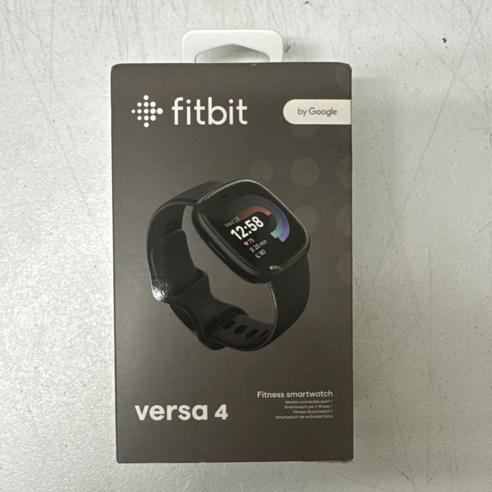 Fitbit Versa 4 Fitness Smartwatch GPS Heart Rate Sleep Tracking Black Graphite