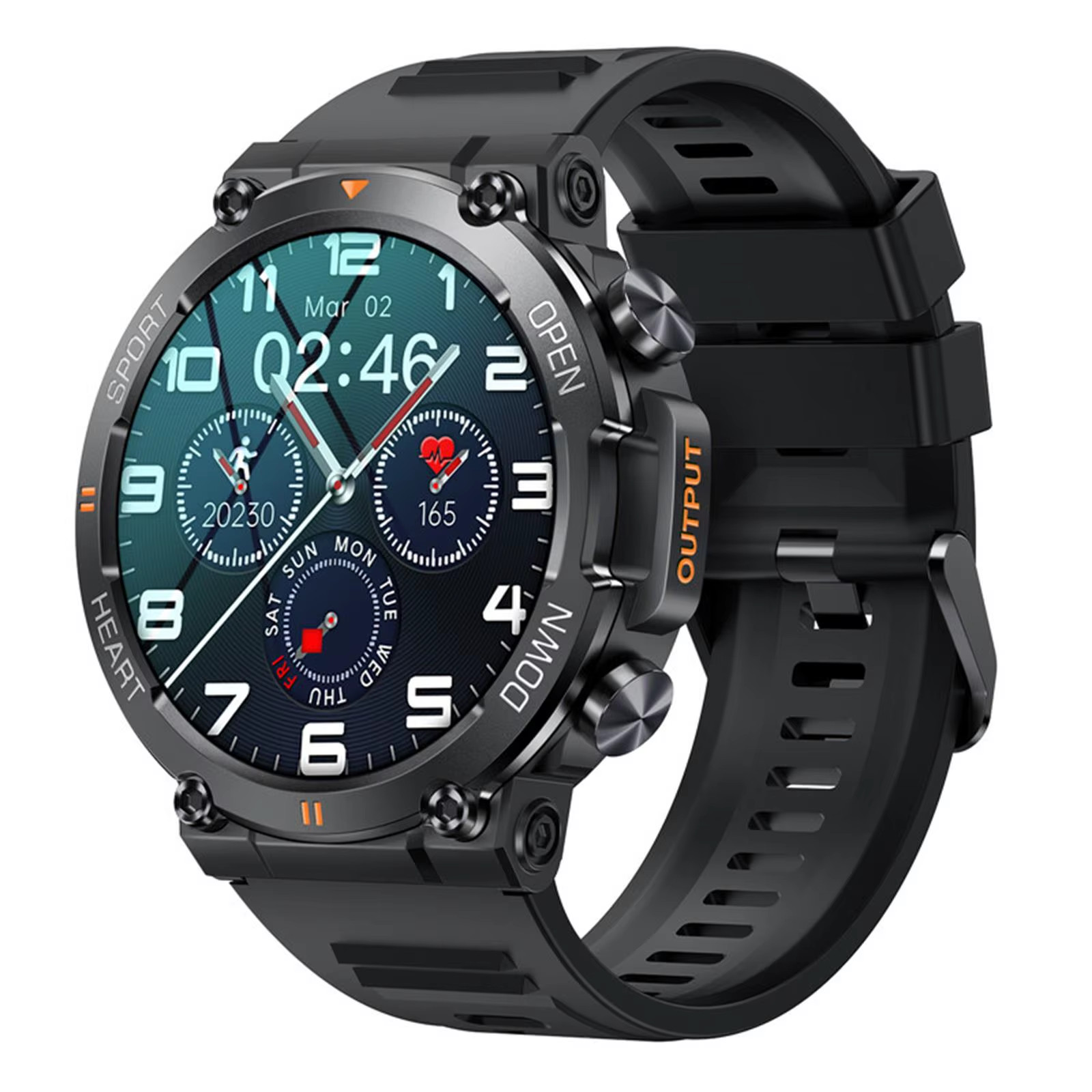 K56Pro Smart Watch for Men Heart Rate Blood Bluetooth Sport 400Mah Long Standby