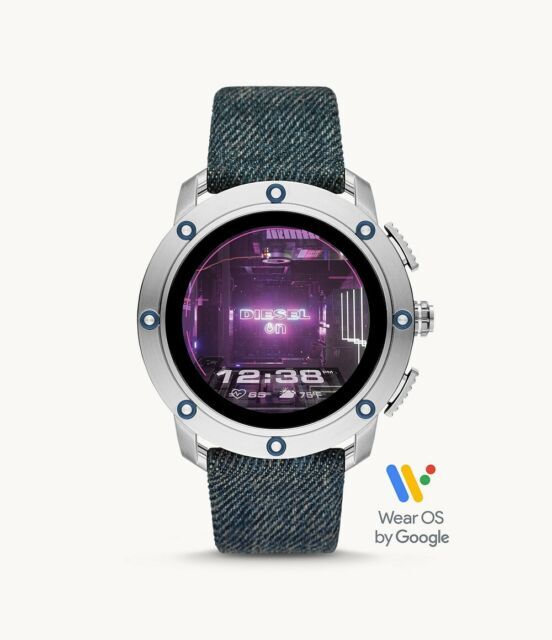 New Diesel Axial Blue Demin Men’s Smartwatch DZT2015 SEALED!