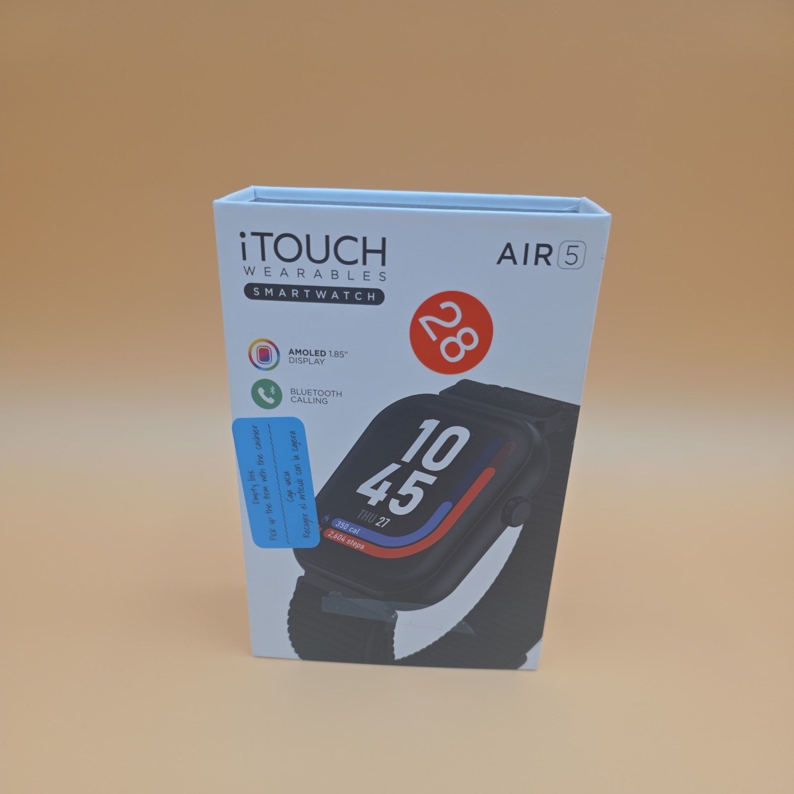 iTouch Air 5 Smartwatch 1.85″AMOLED Display (TA5L01) Black (8287) NEW