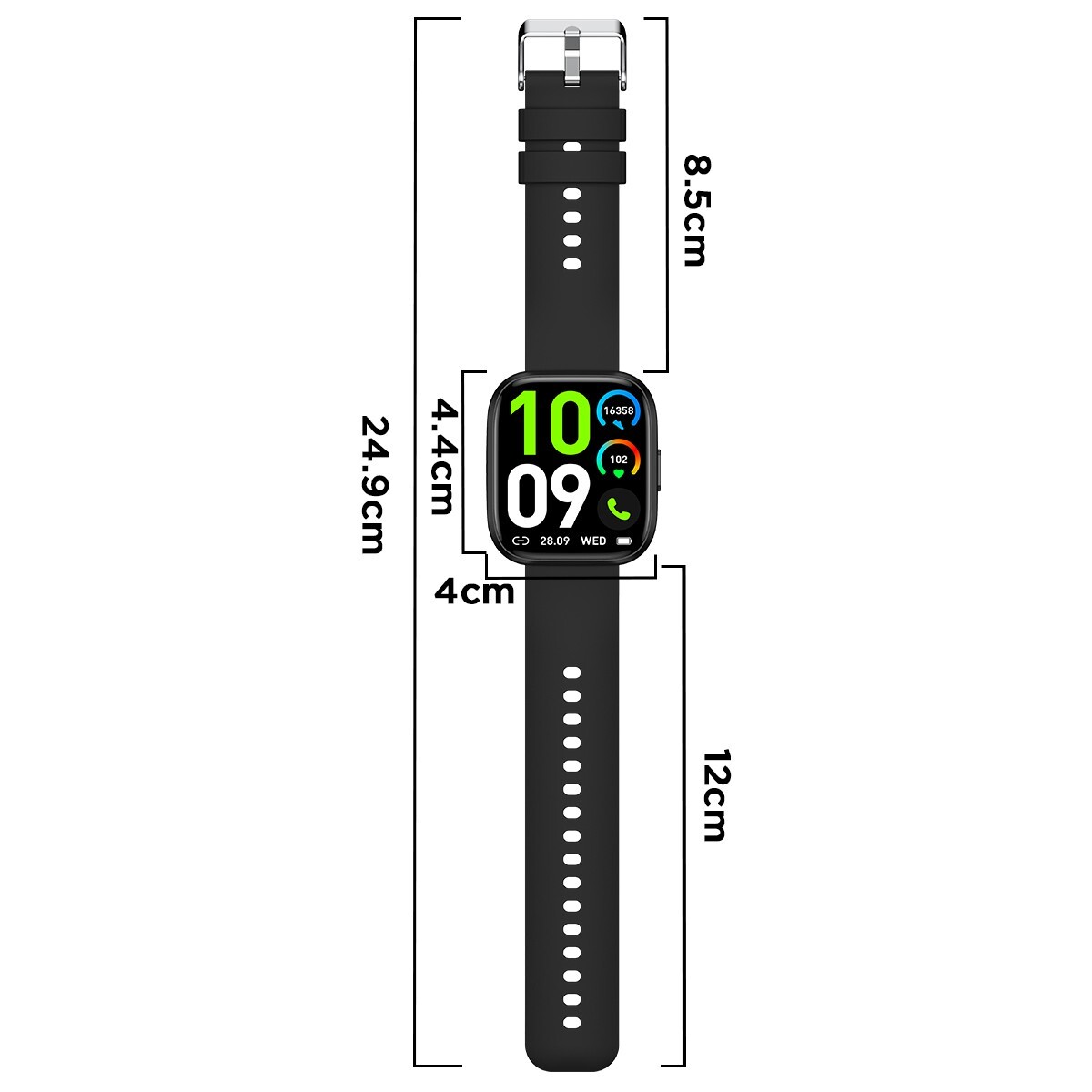 Bluetooth Call Smart Watch Heart Rate BP Sleep Fitness Monitor Waterproof Watch