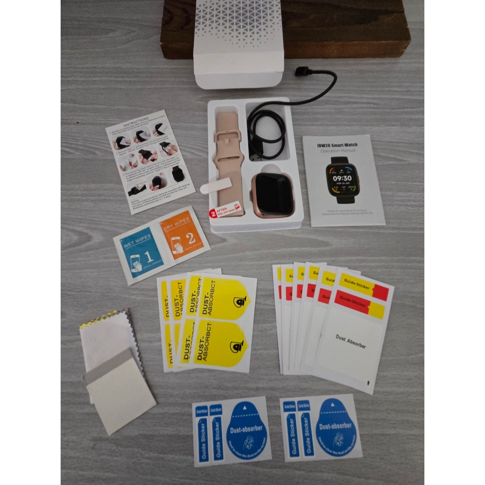 LODIMEKE 44mm Smart Watch Alexa Calls Heart Rate Android Ios SP02 IP68 + Extras