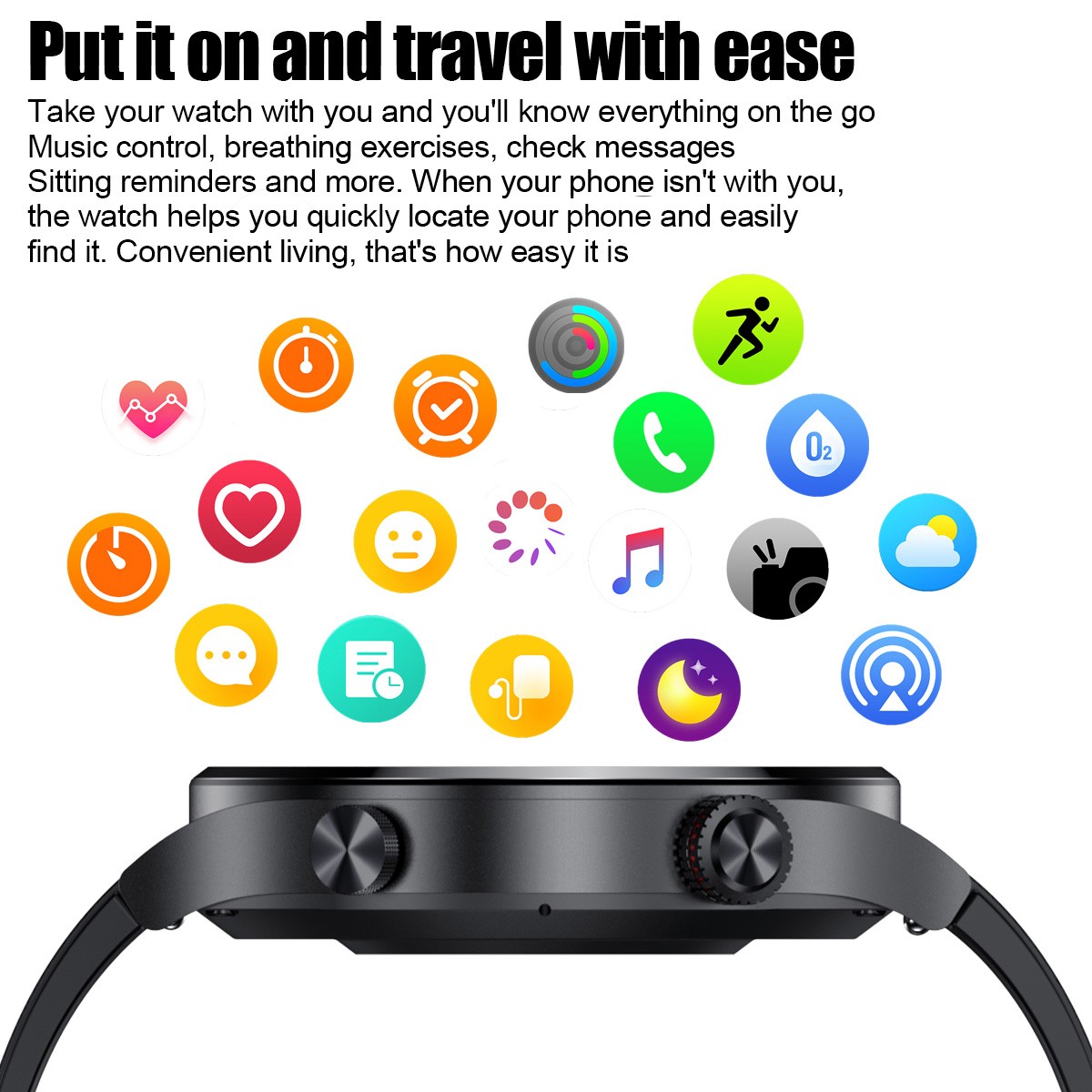 2026 Smart Watch For Men/Women, Waterproof Smartwatch Bluetooth Samsung iPhone